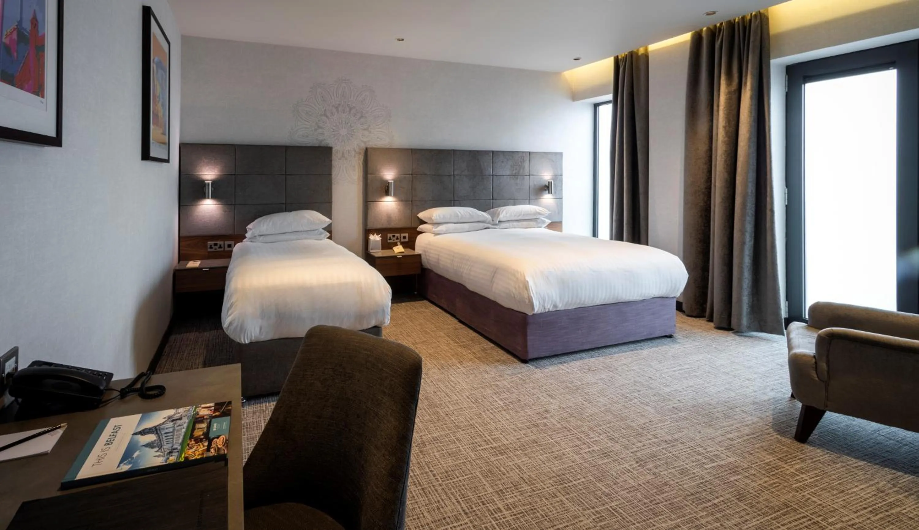Bed in DoubleTree by Hilton Belfast City Ten Square