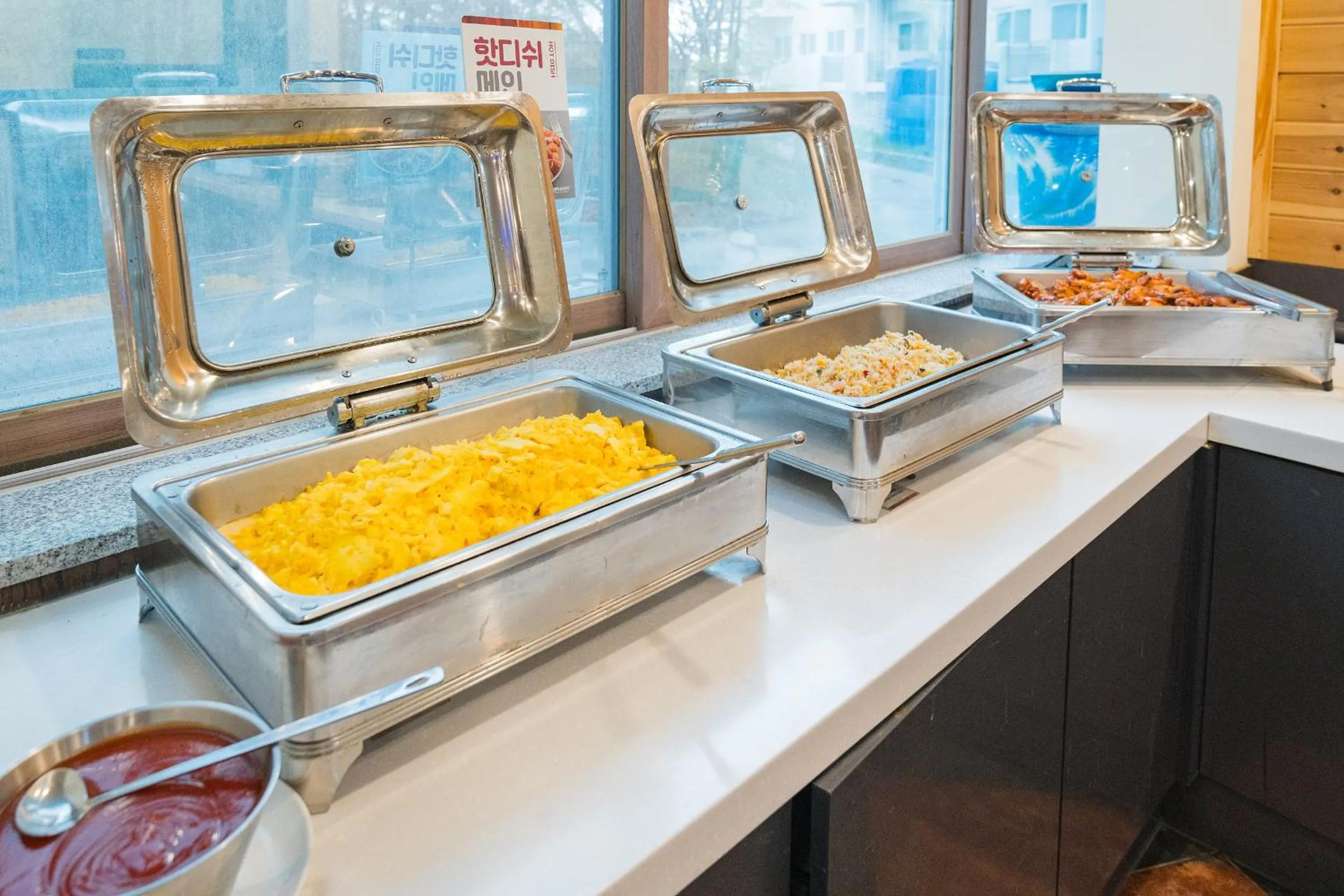 Buffet breakfast in Ocean 2 You Resort Seorak Beach Hotel & Condo