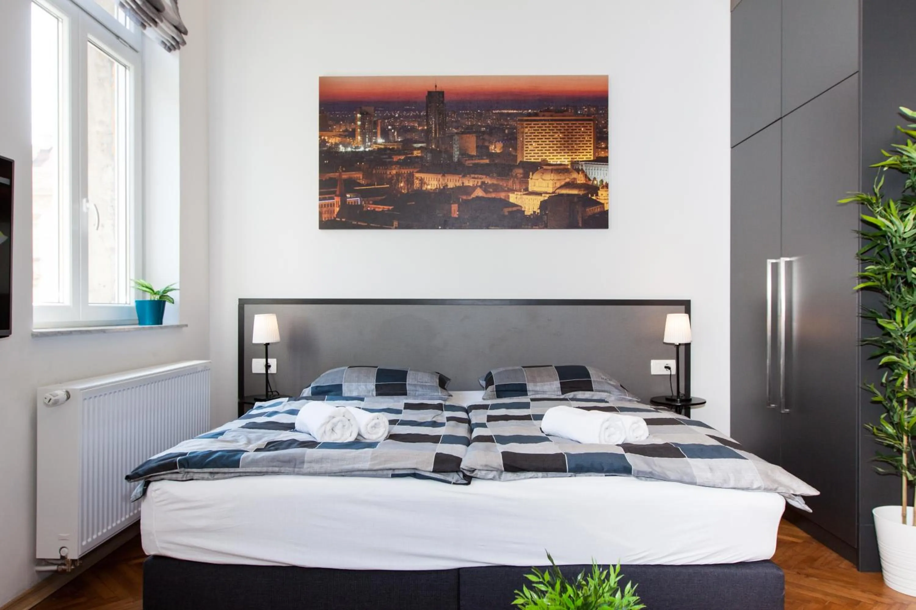 Living room, Bed in LOOX apartments Hatzova