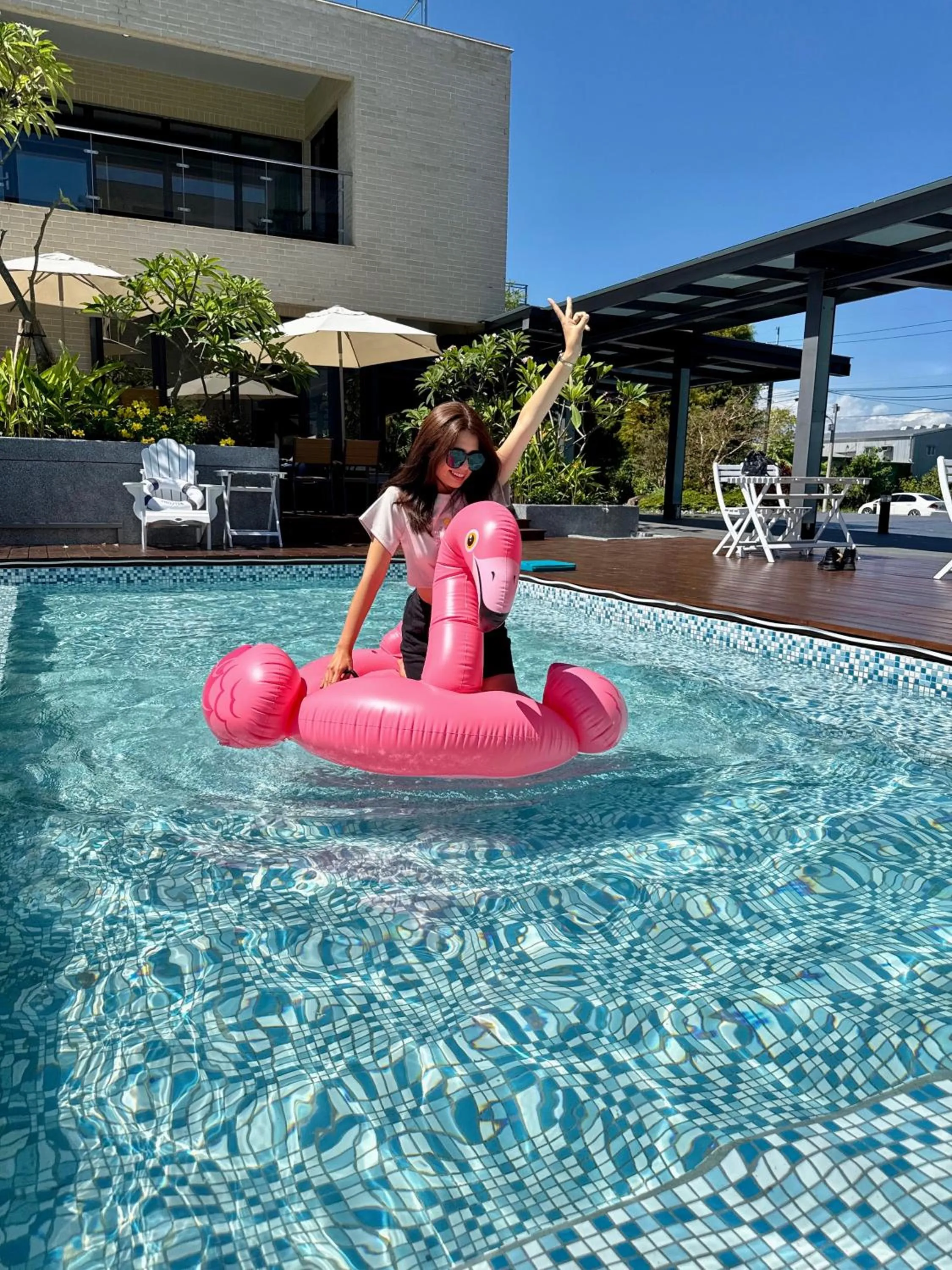 Swimming pool in Villa LOHERB