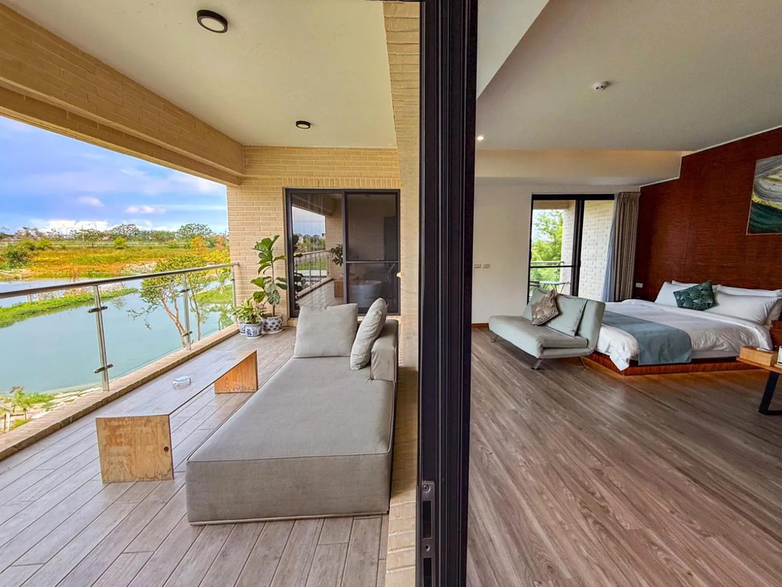 Balcony/Terrace, Bed in Villa LOHERB