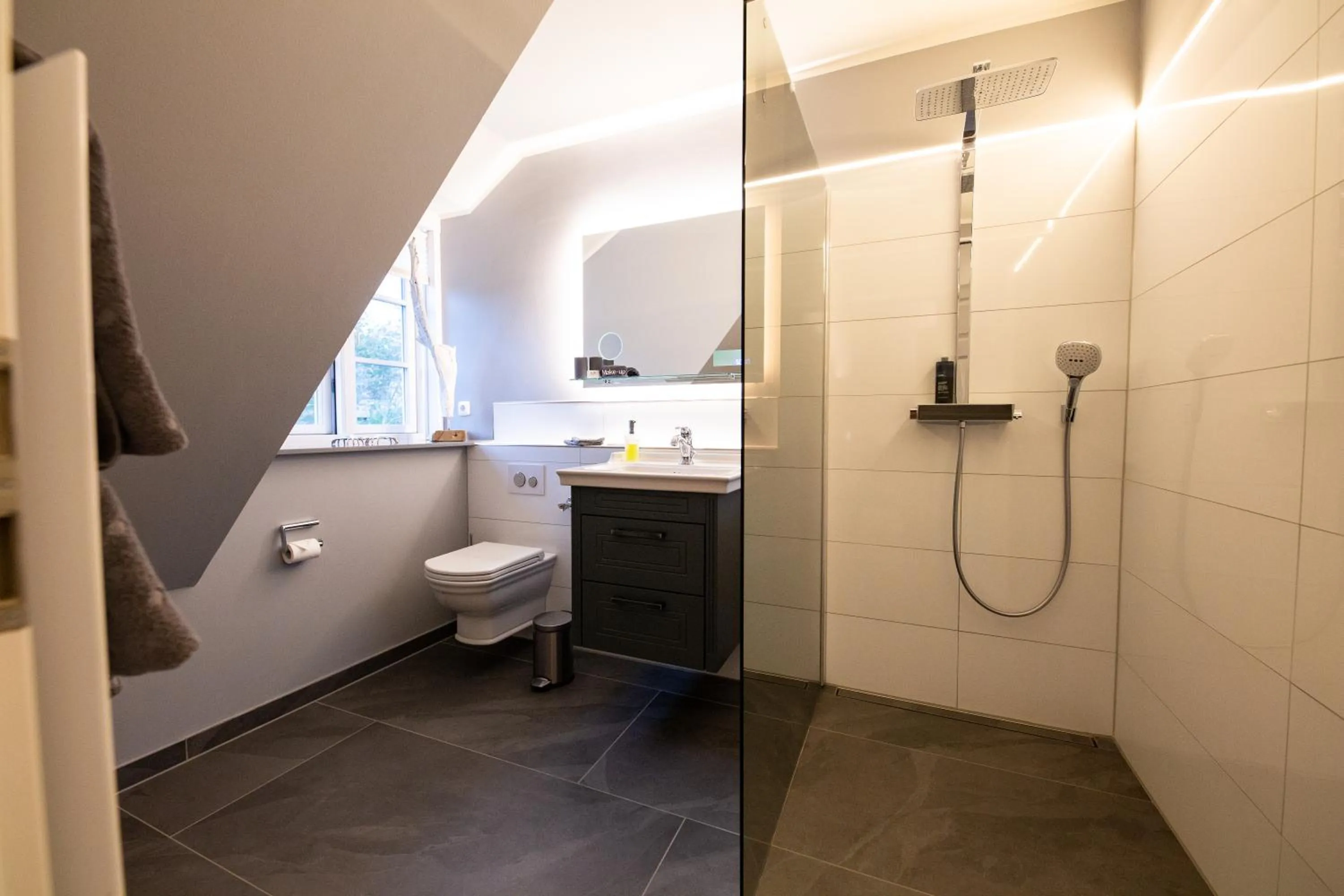 Shower in Hotel Restaurant Friedrichs