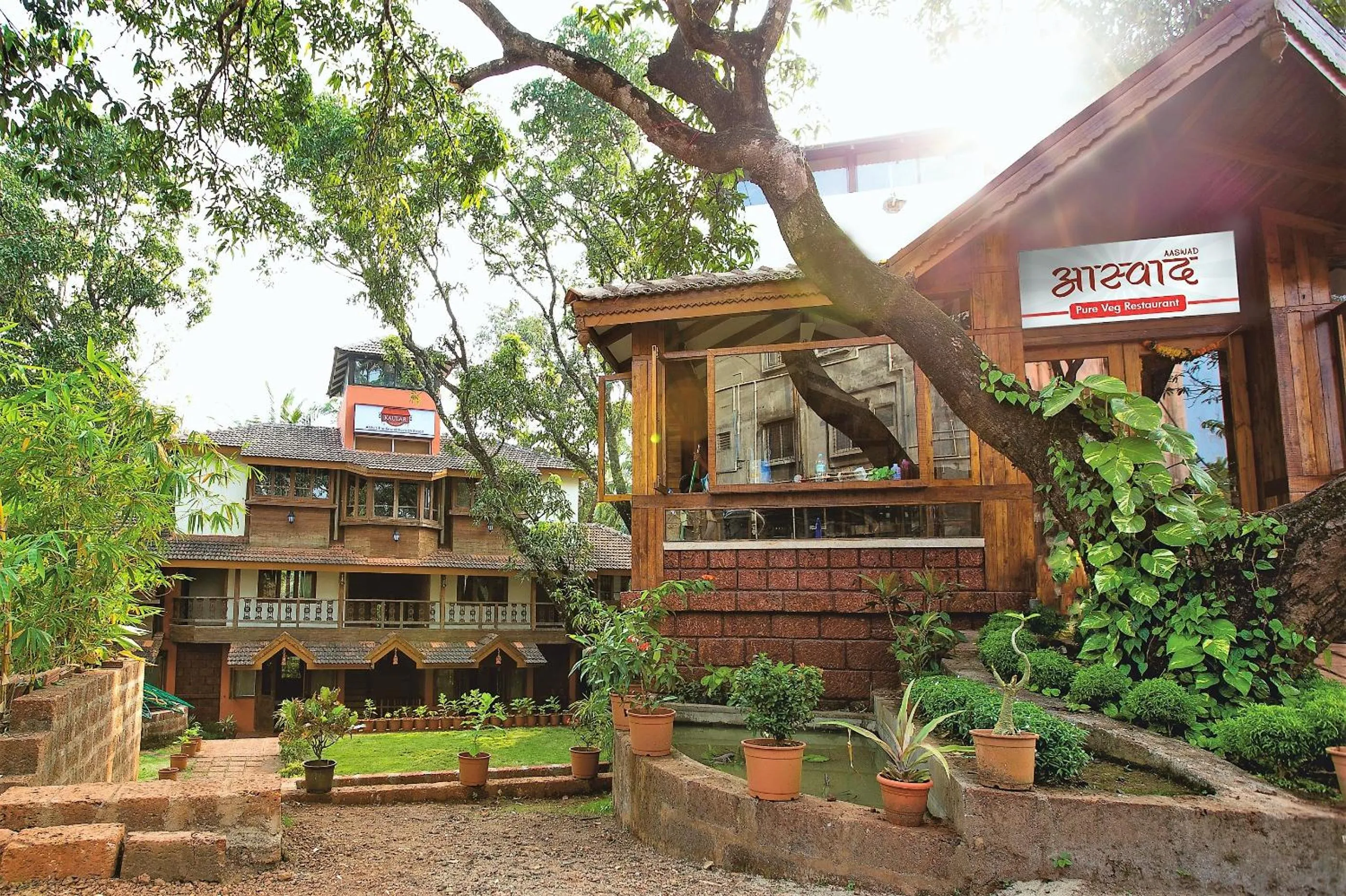 Facade/entrance in Kaular Atithis Grand Kokan Resort