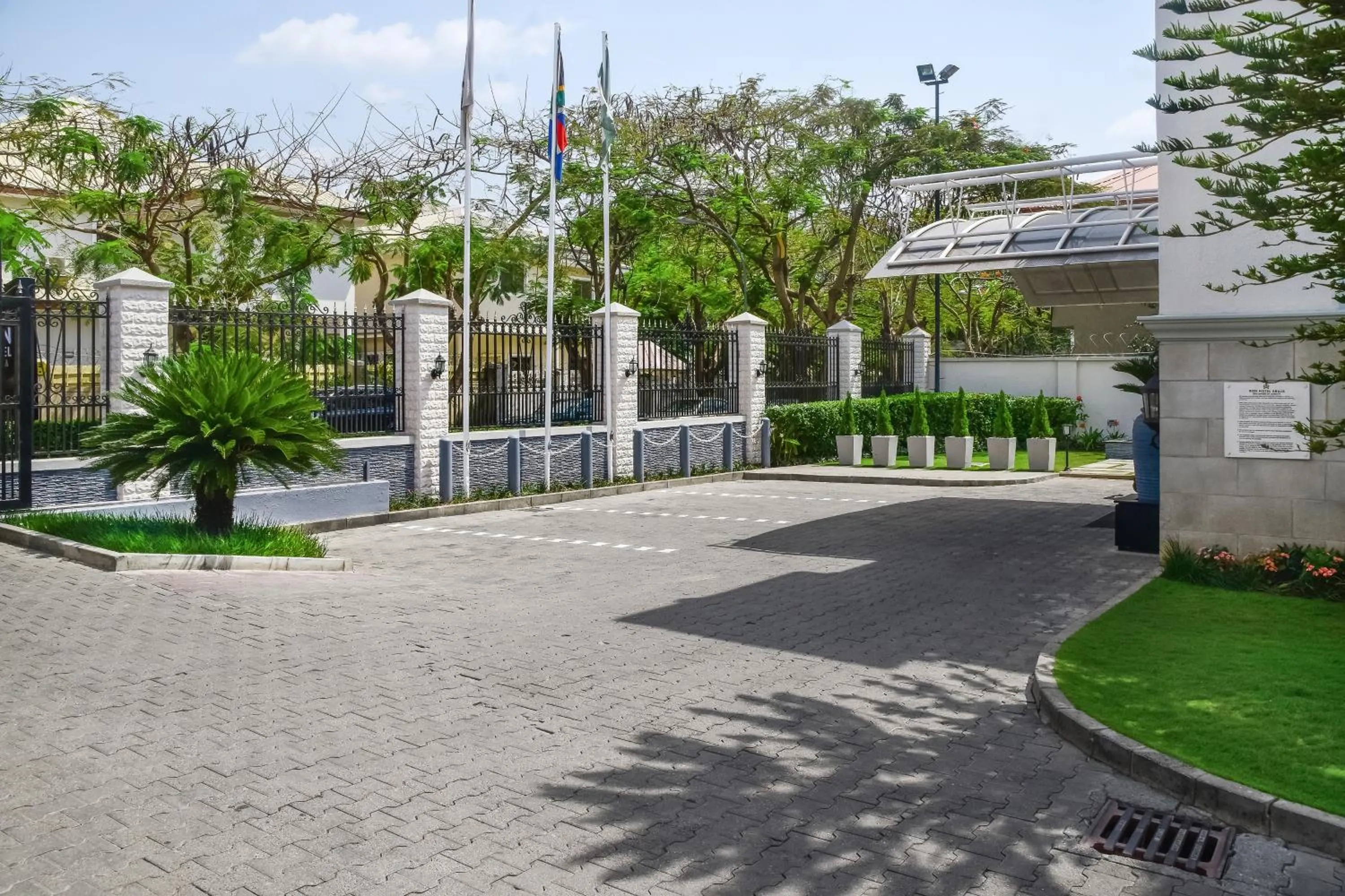 Garden in BON Hotel Abuja