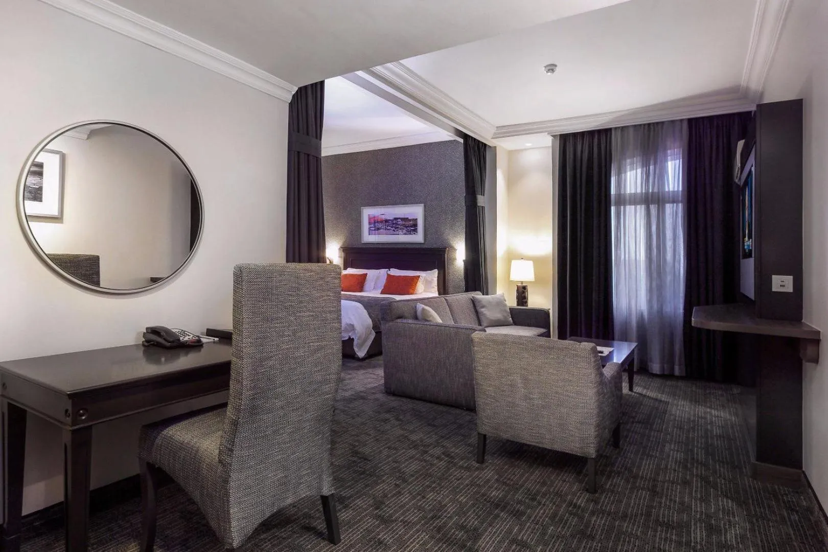 Living room, Bed in BON Hotel Abuja