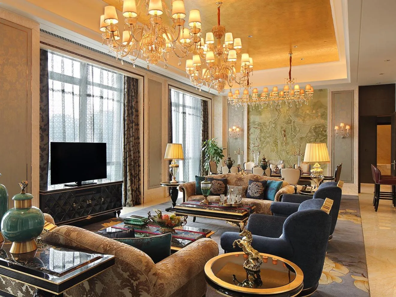 Living room in Wanda Realm Neijiang