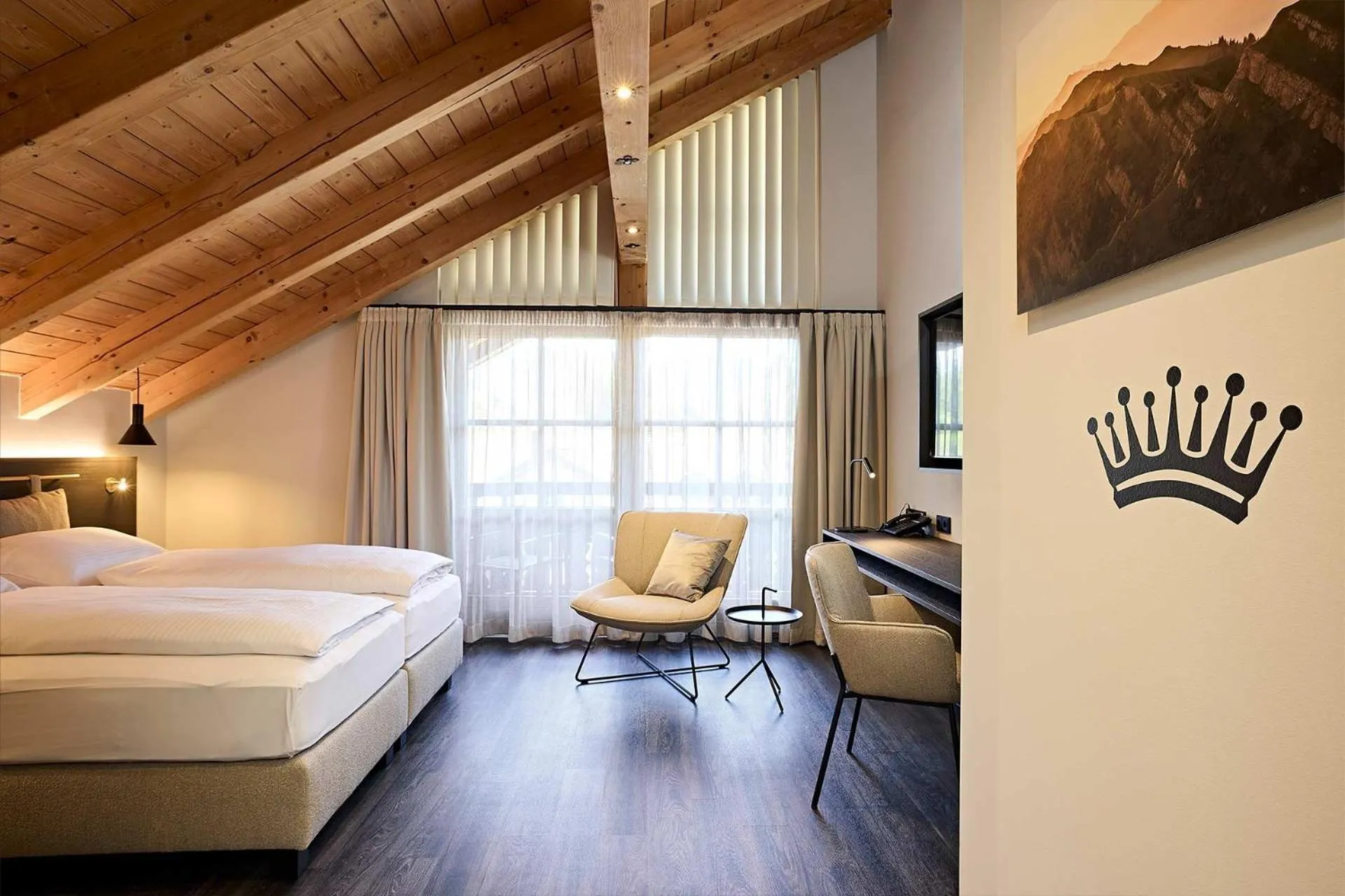 Bed in Hotel Die Krone - Immenstadt-Stein