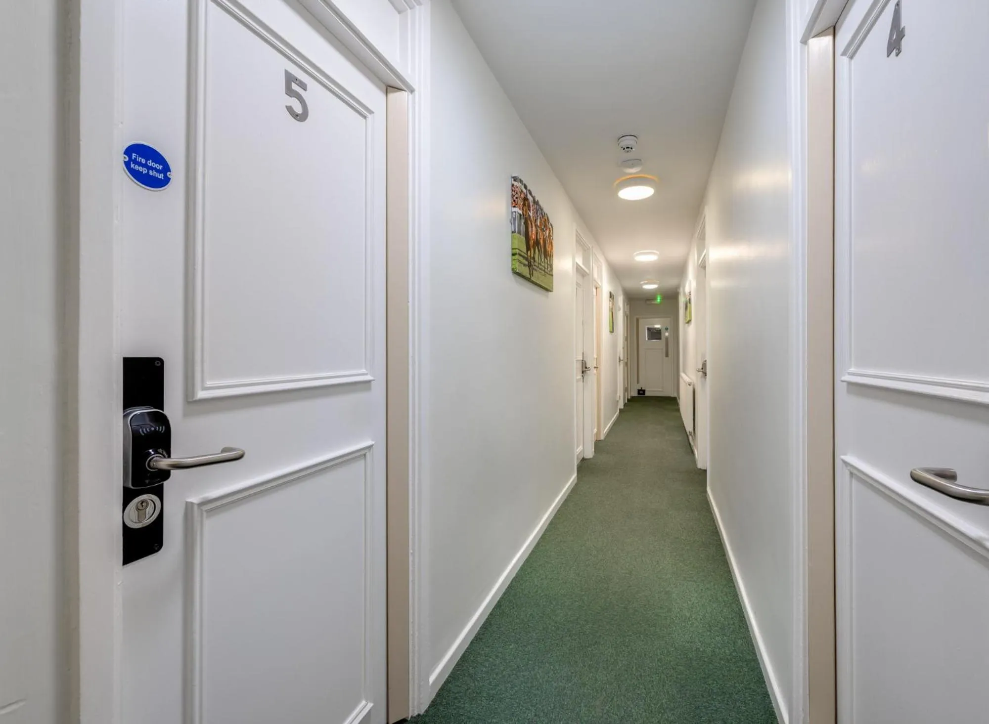 Decorative detail in Stableside Hostel at York Racecourse