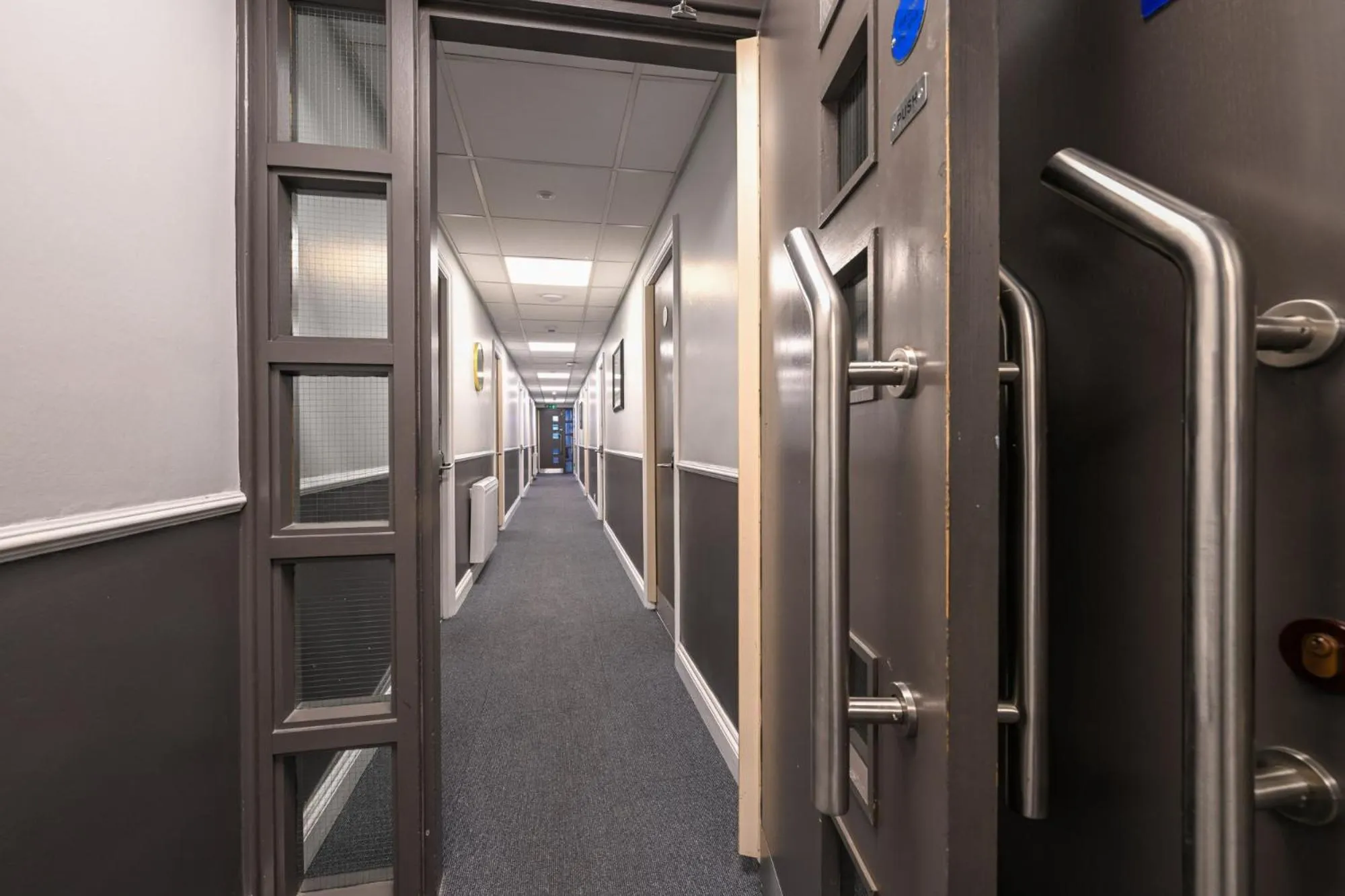 Decorative detail in Stableside Hostel at York Racecourse
