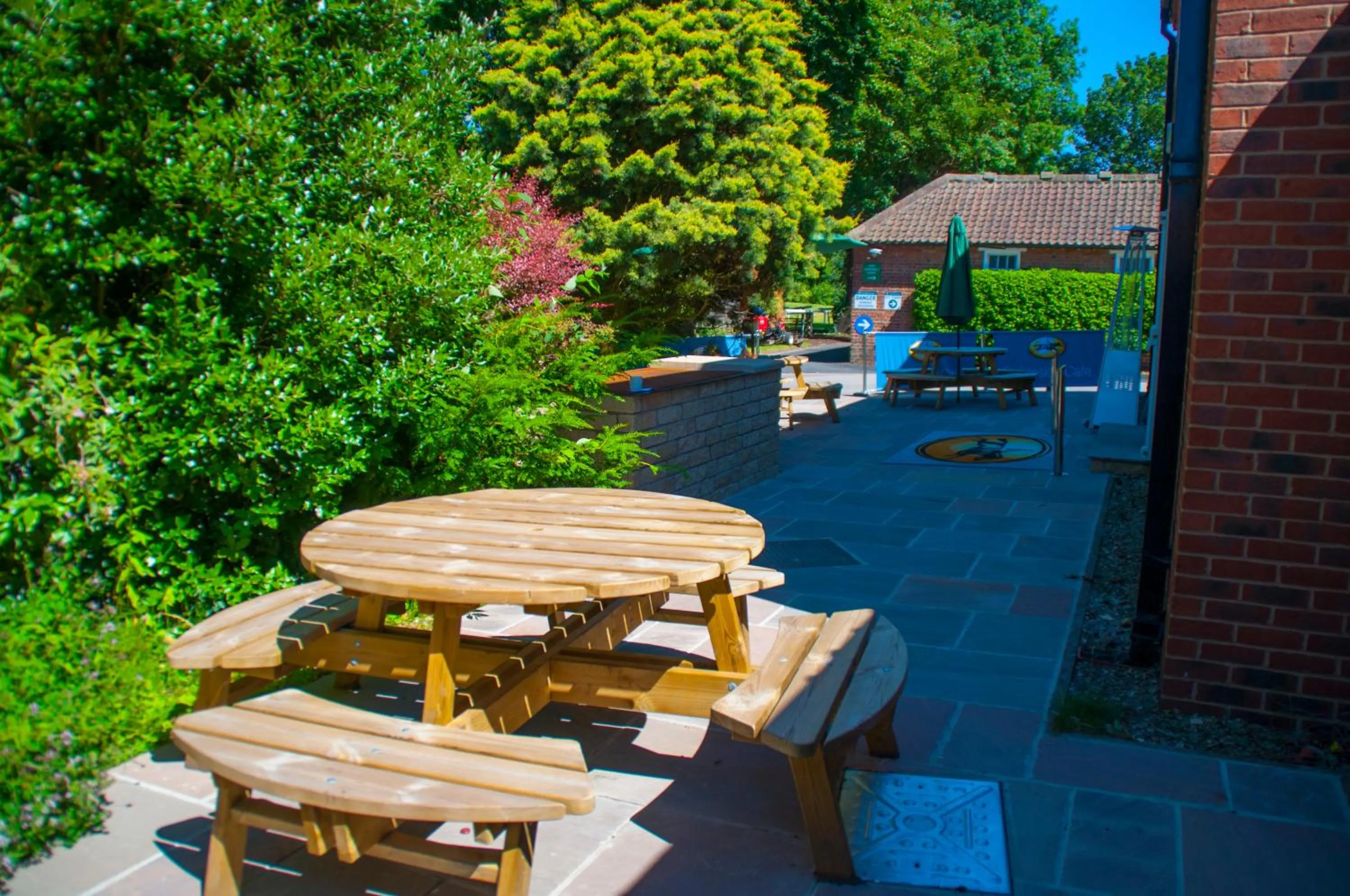 Balcony/Terrace in Stableside Hostel at York Racecourse