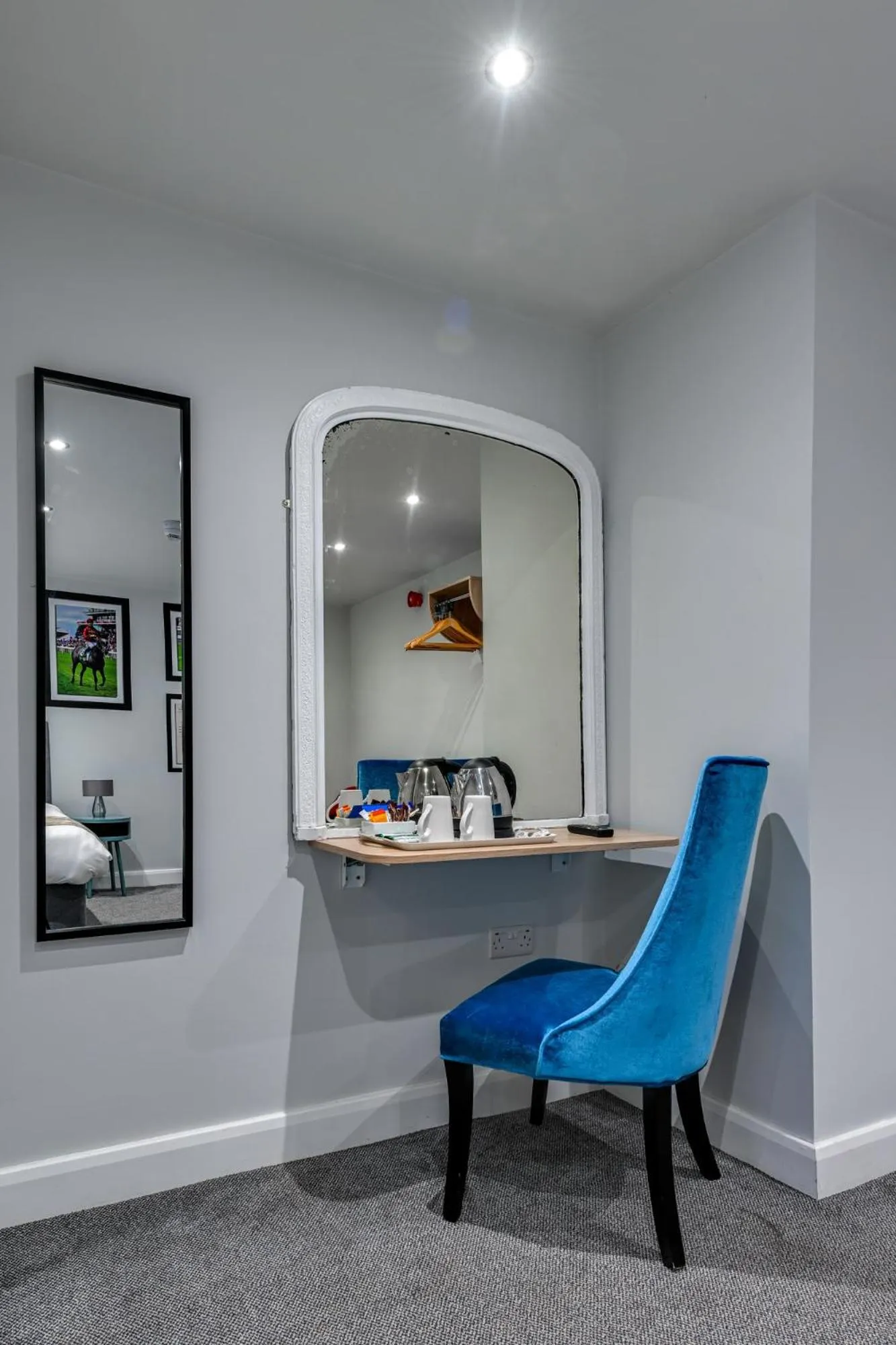 Seating area in Stableside Hostel at York Racecourse