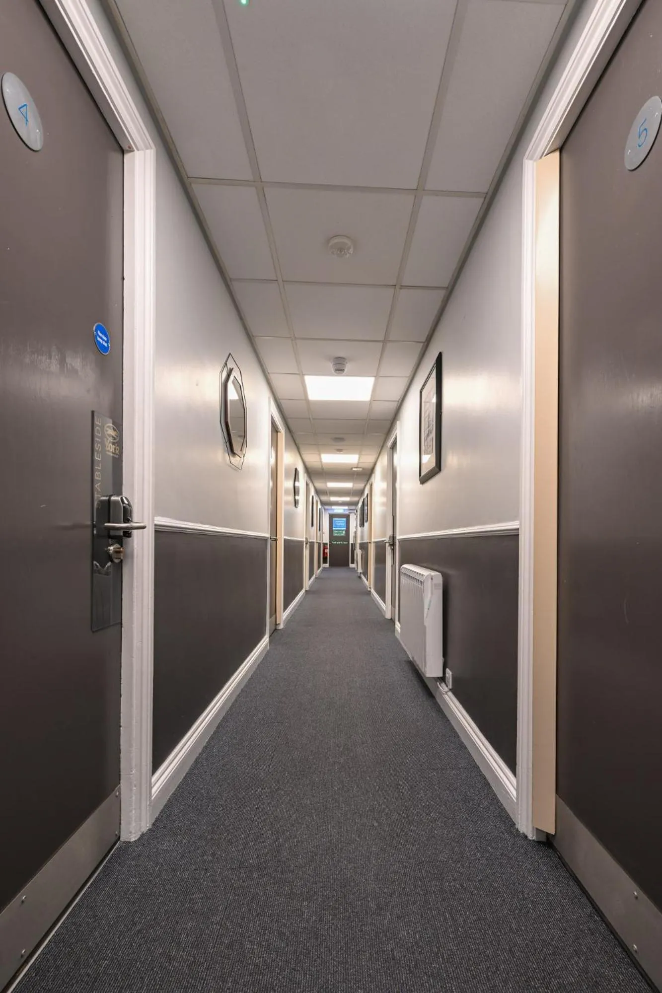 Decorative detail in Stableside Hostel at York Racecourse