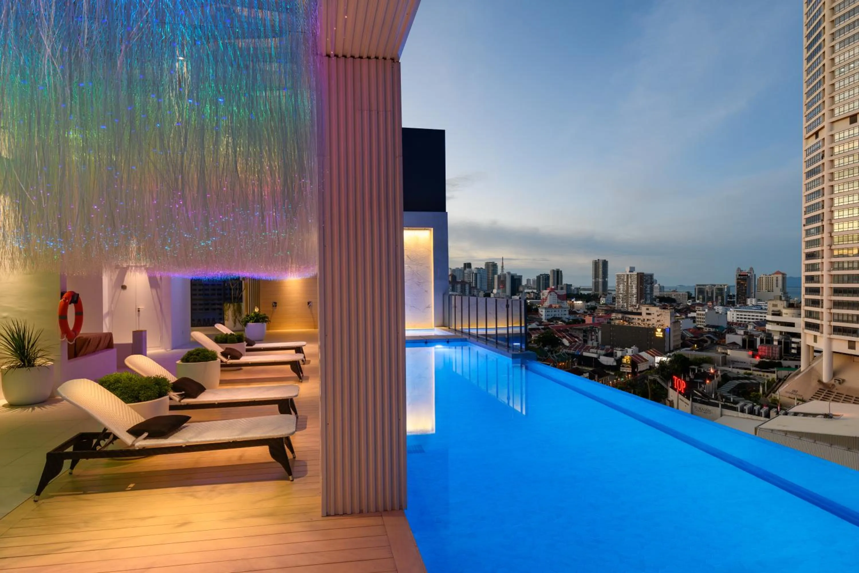 Swimming pool in The Granite Luxury Hotel Penang