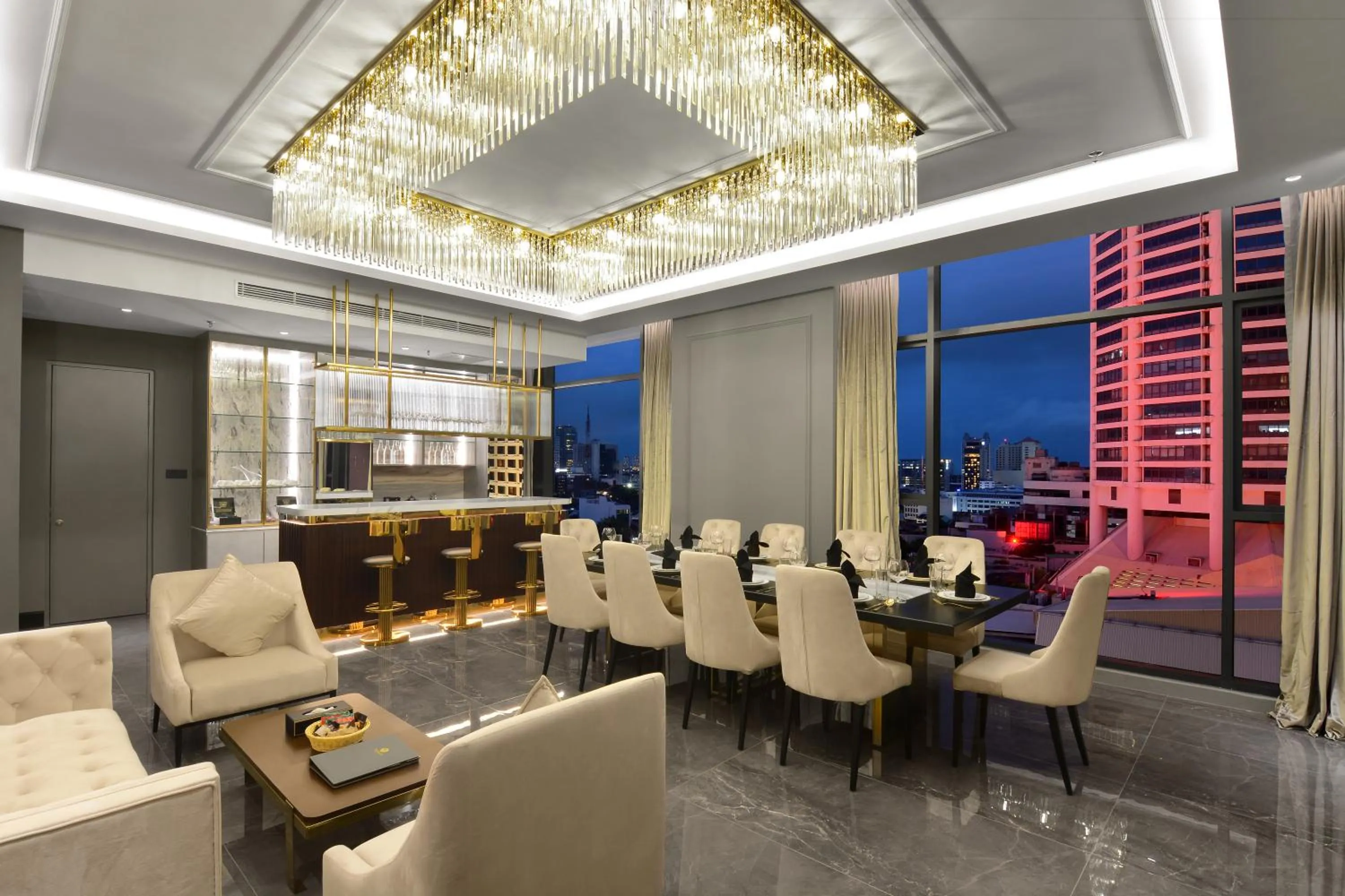 Living room in The Granite Luxury Hotel Penang