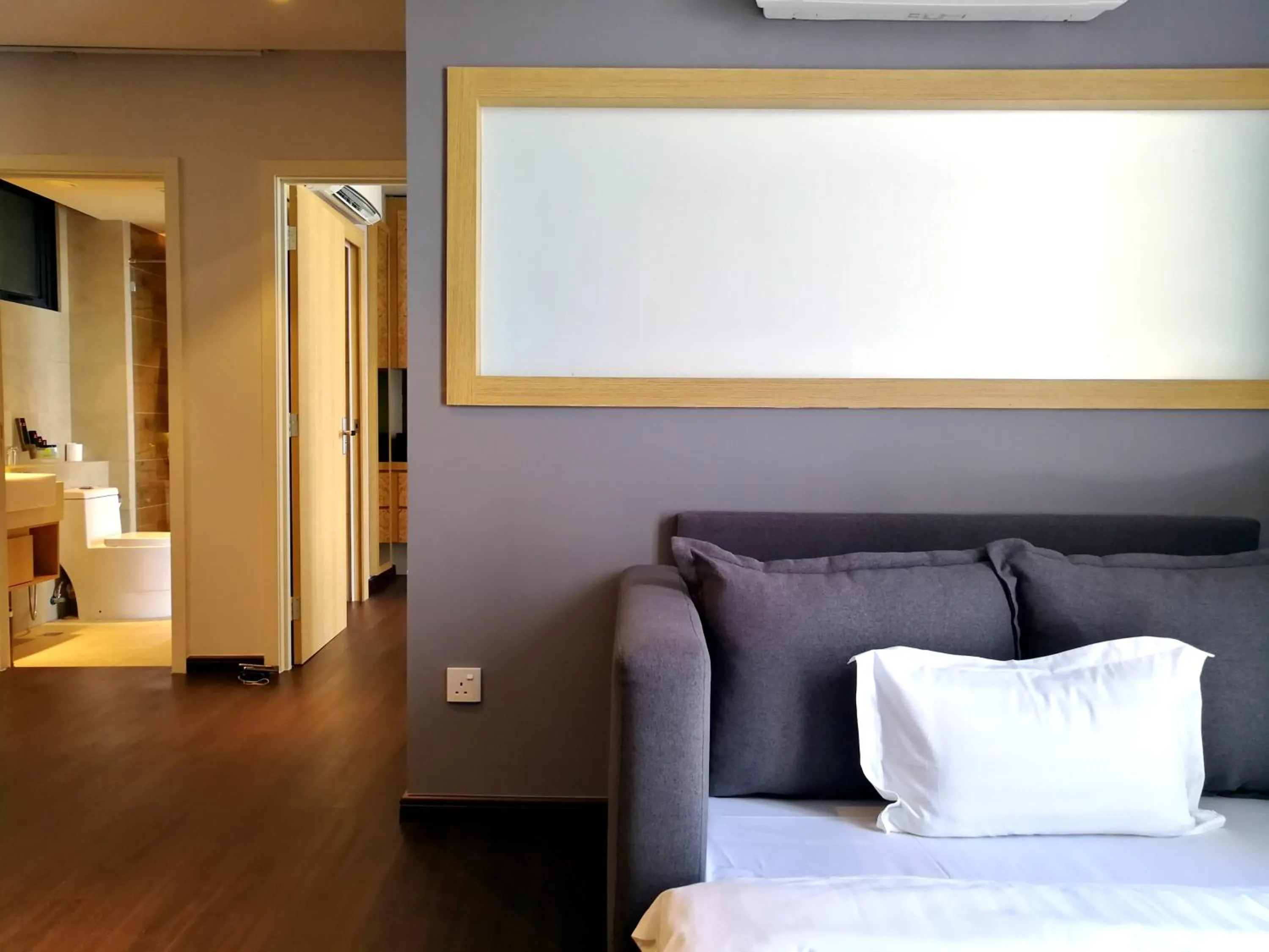 Bathroom, Bed in The Granite Luxury Hotel Penang