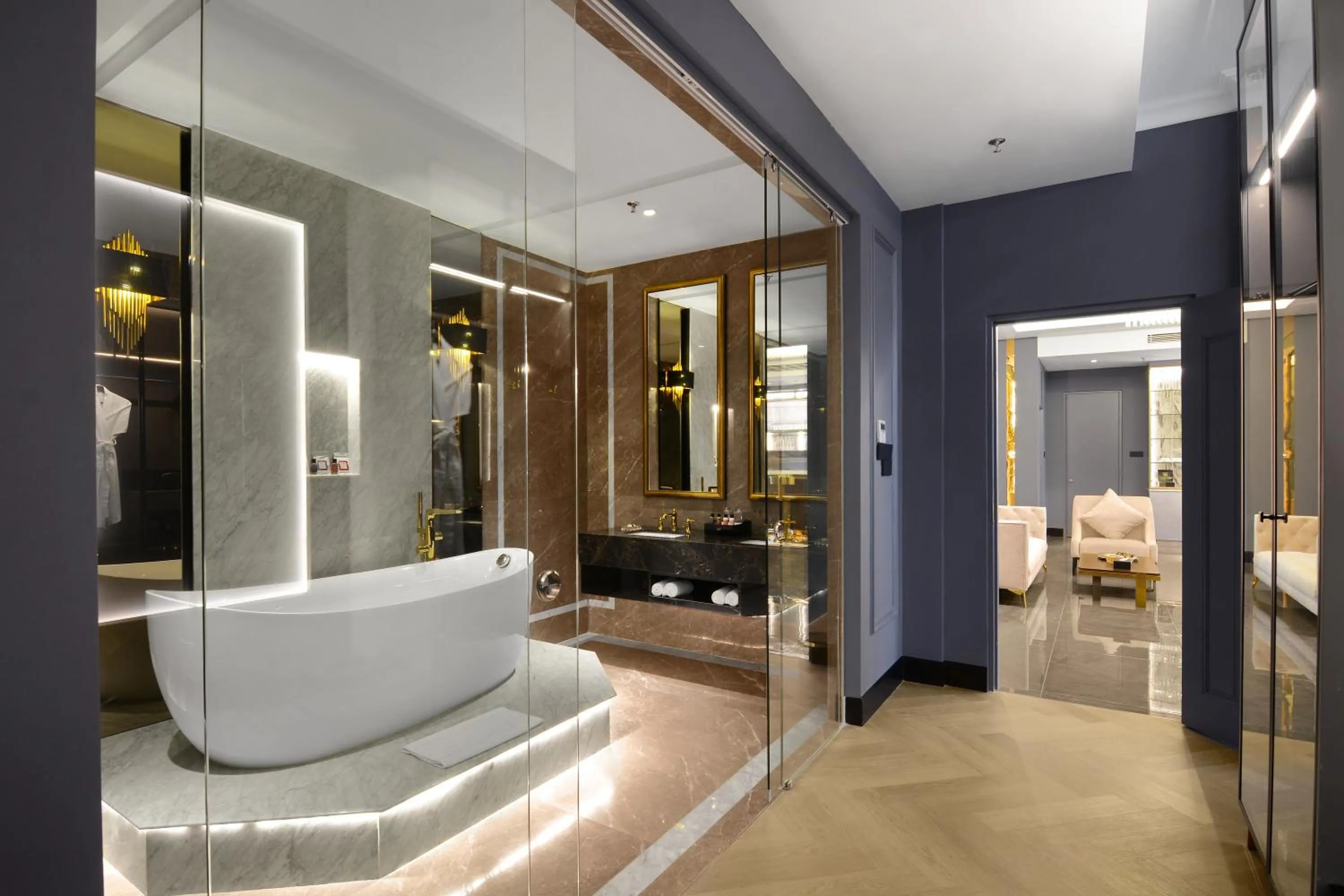 Bathroom in The Granite Luxury Hotel Penang