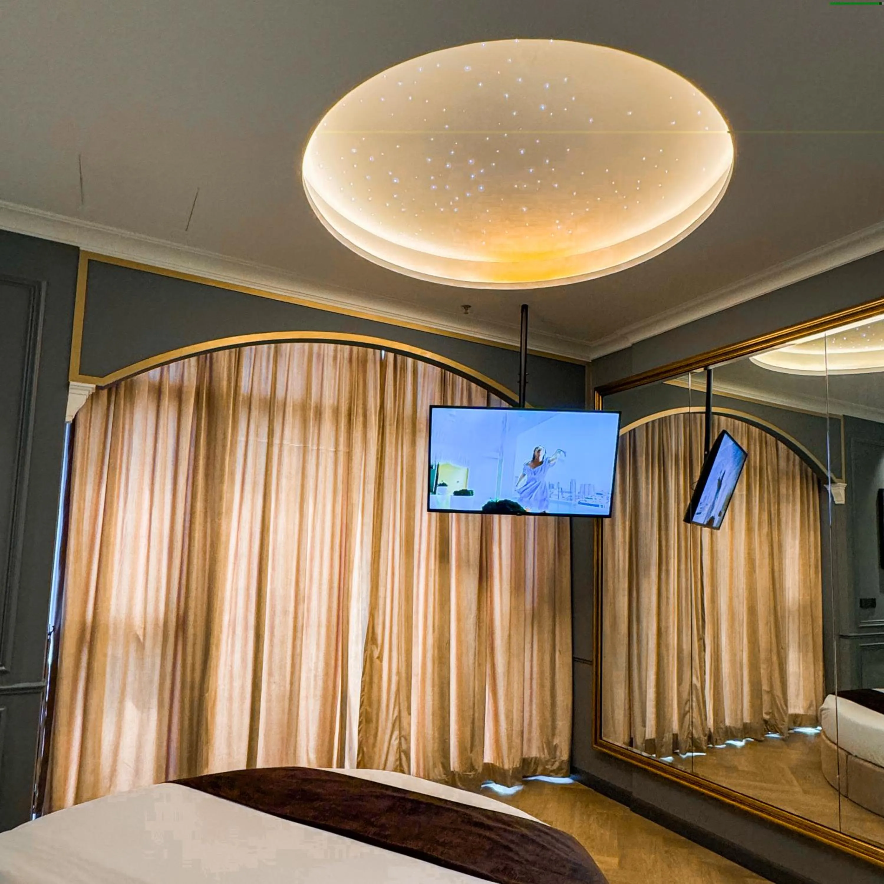 Bed in The Granite Luxury Hotel Penang