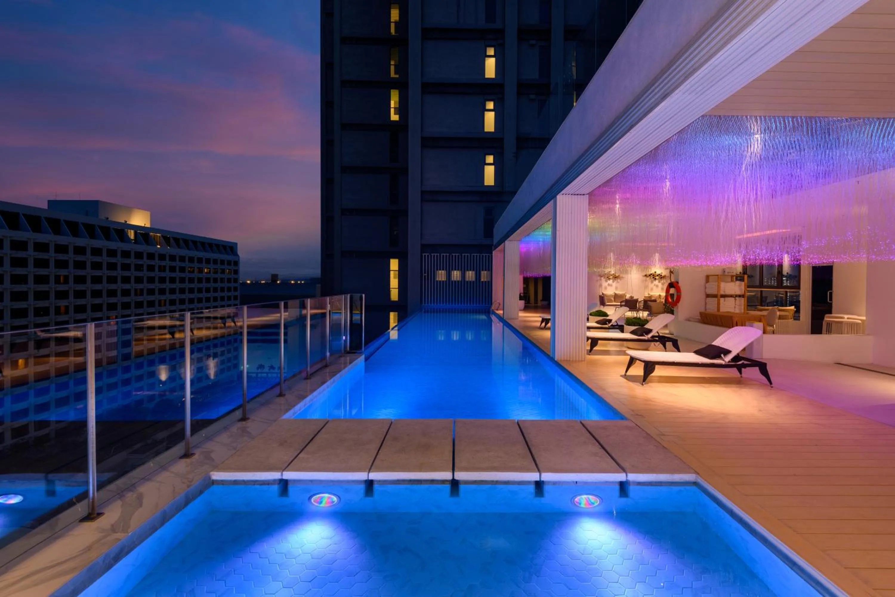 Swimming pool in The Granite Luxury Hotel Penang