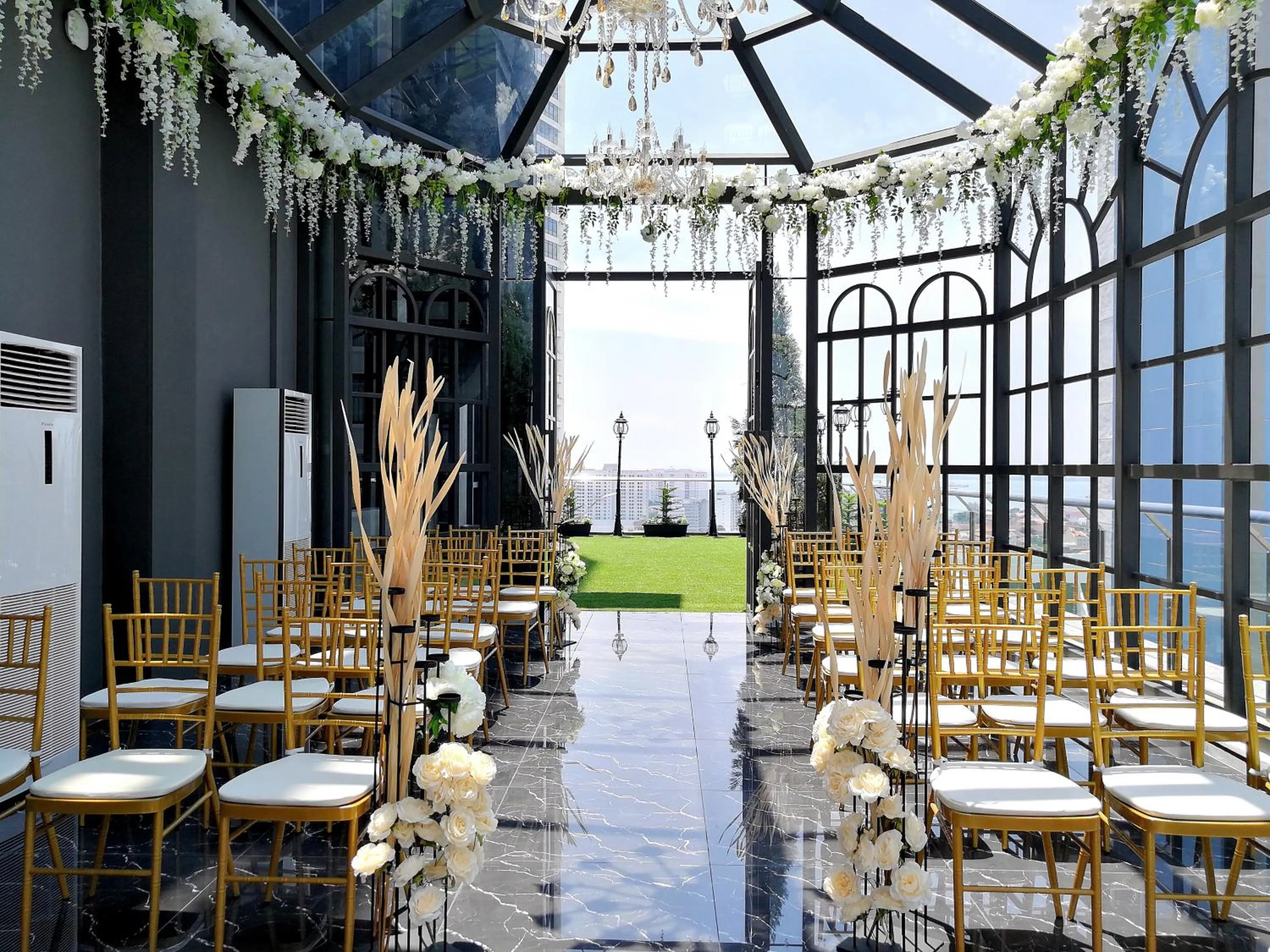 Patio in The Granite Luxury Hotel Penang