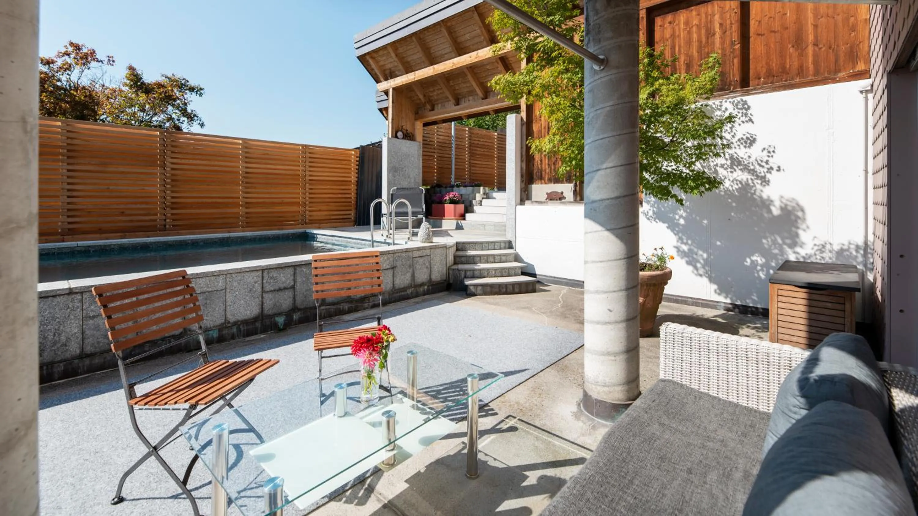 Balcony/Terrace in Hotel Frohe Aussicht