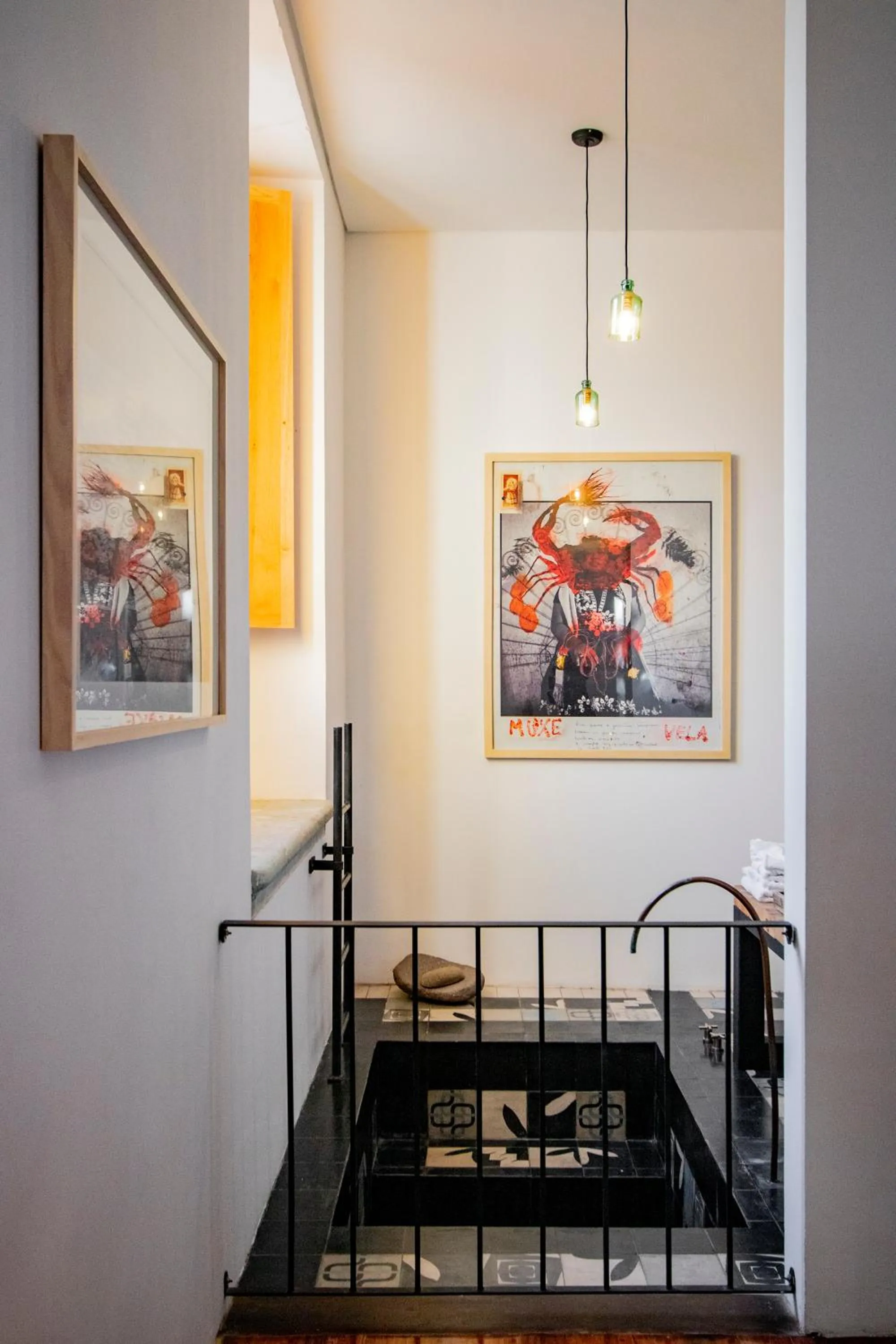 Decorative detail, Bed in Hotel Los Amantes