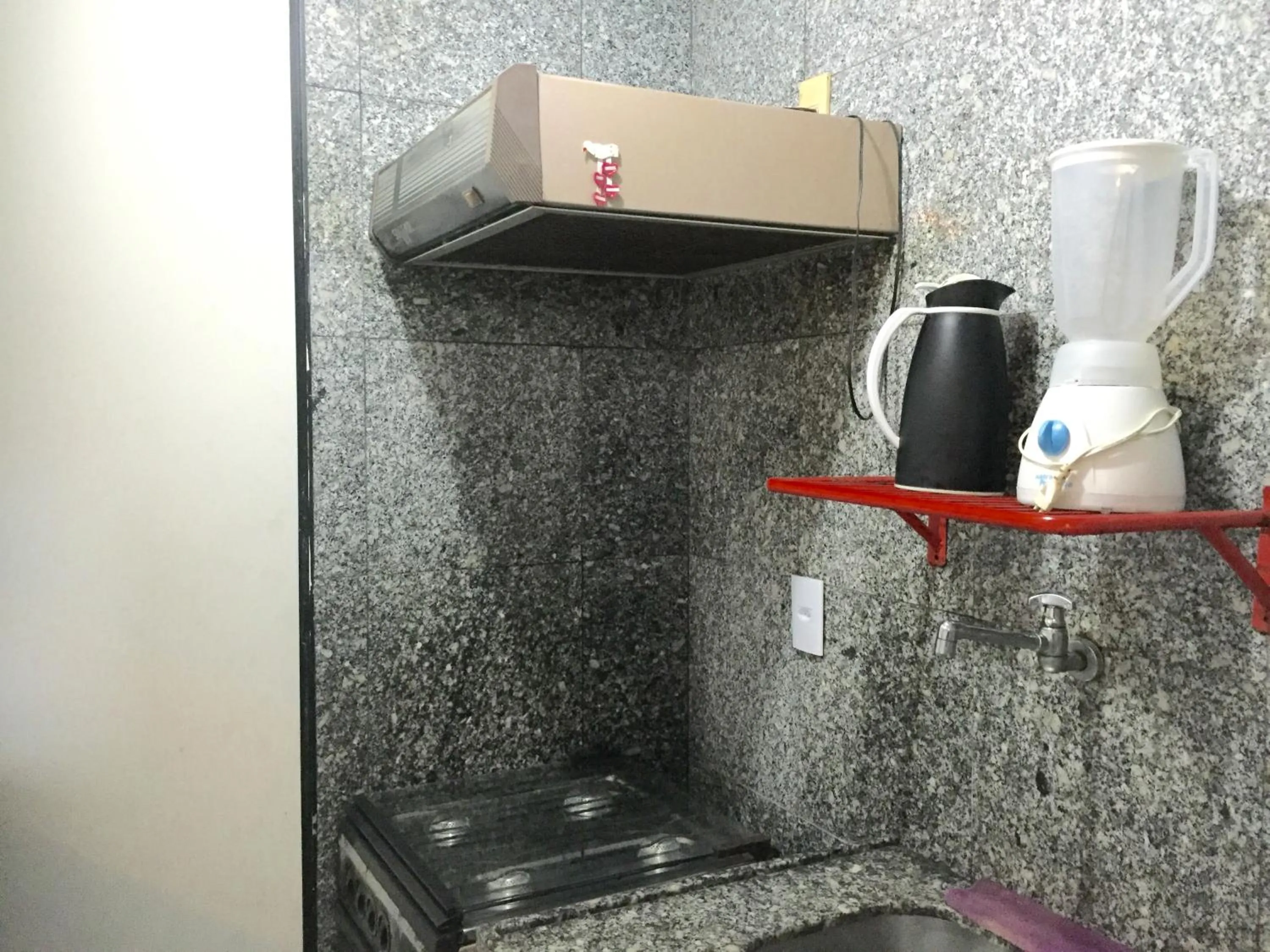 Kitchen or kitchenette in Atlântico Flat Residence