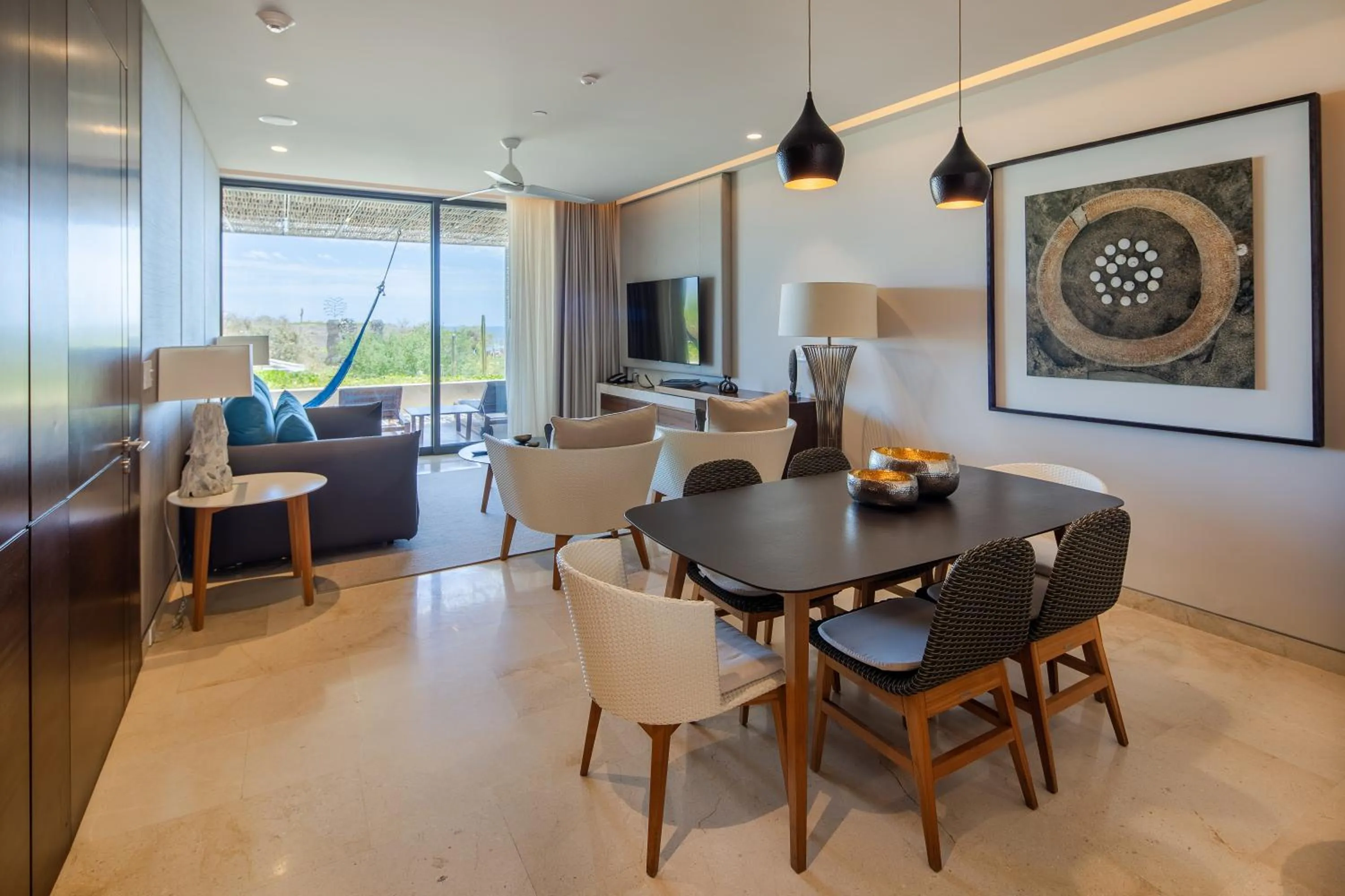 Living room in The Club at Solaz Luxury Villas