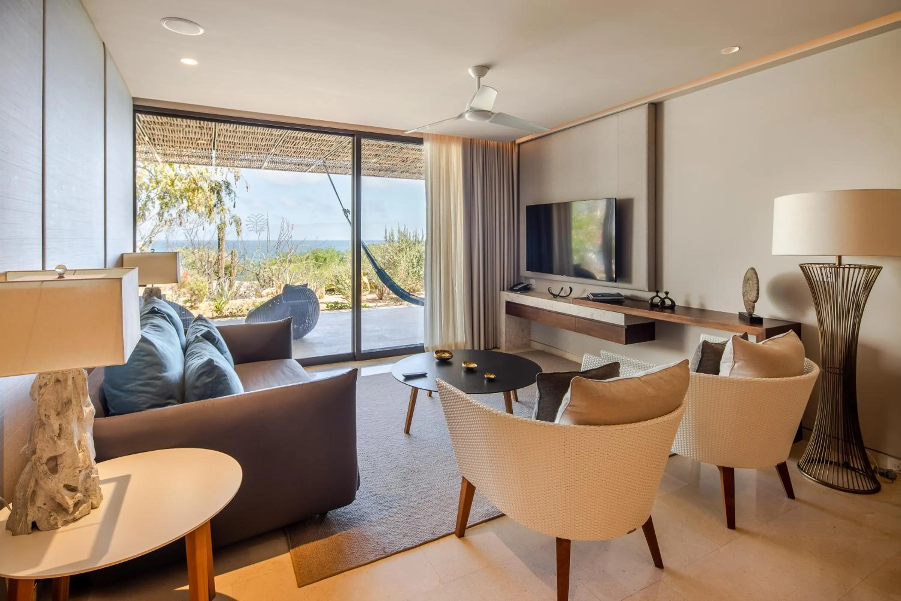 Living room in The Club at Solaz Luxury Villas