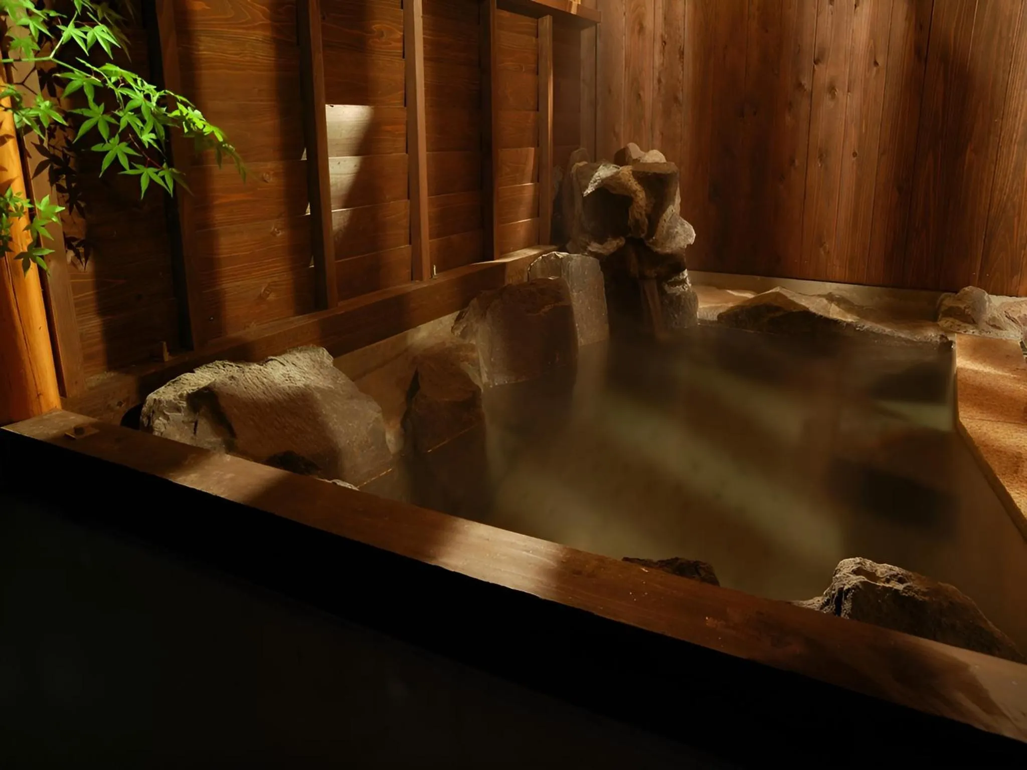 Hot Spring Bath in Kirishima miyama hotel