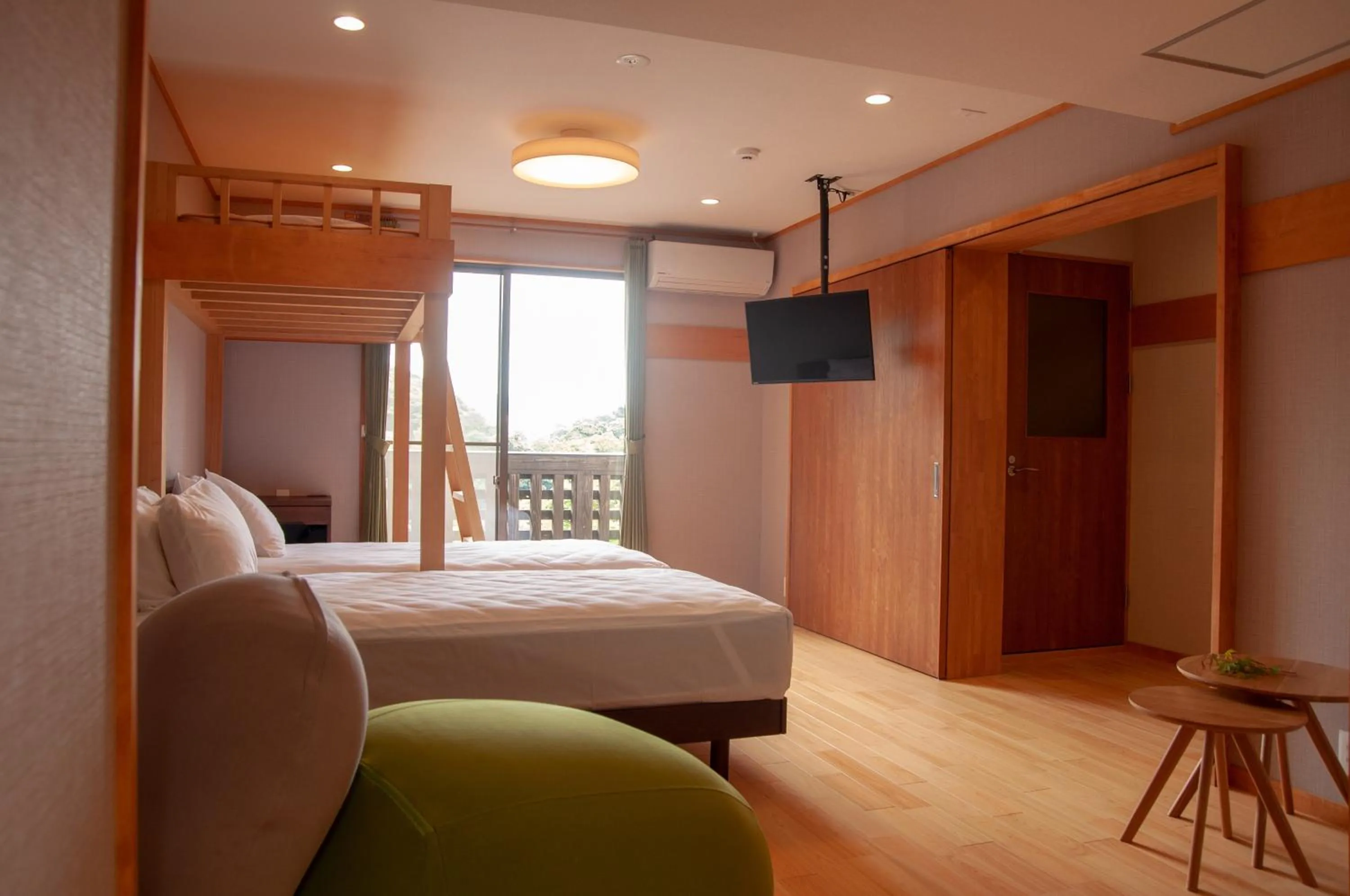 Bed in Kirishima miyama hotel