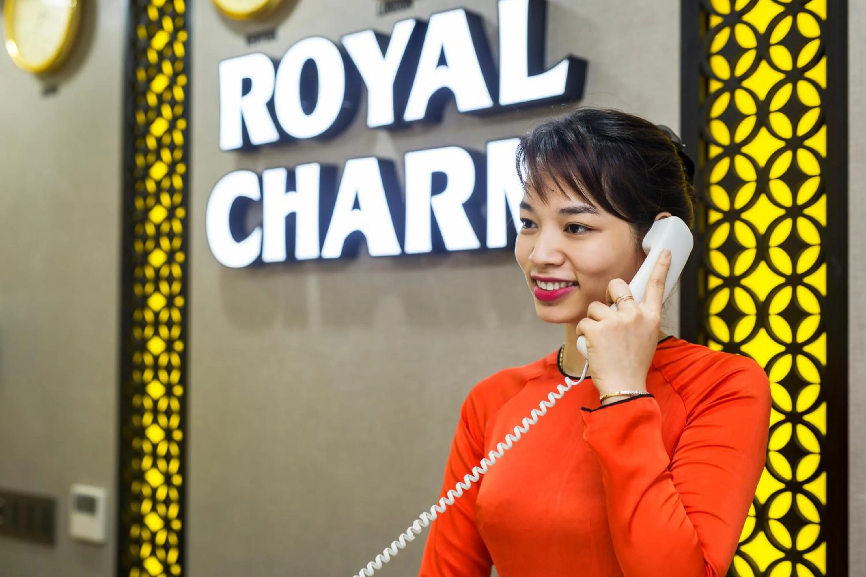 Staff in Royal Charm Hotel