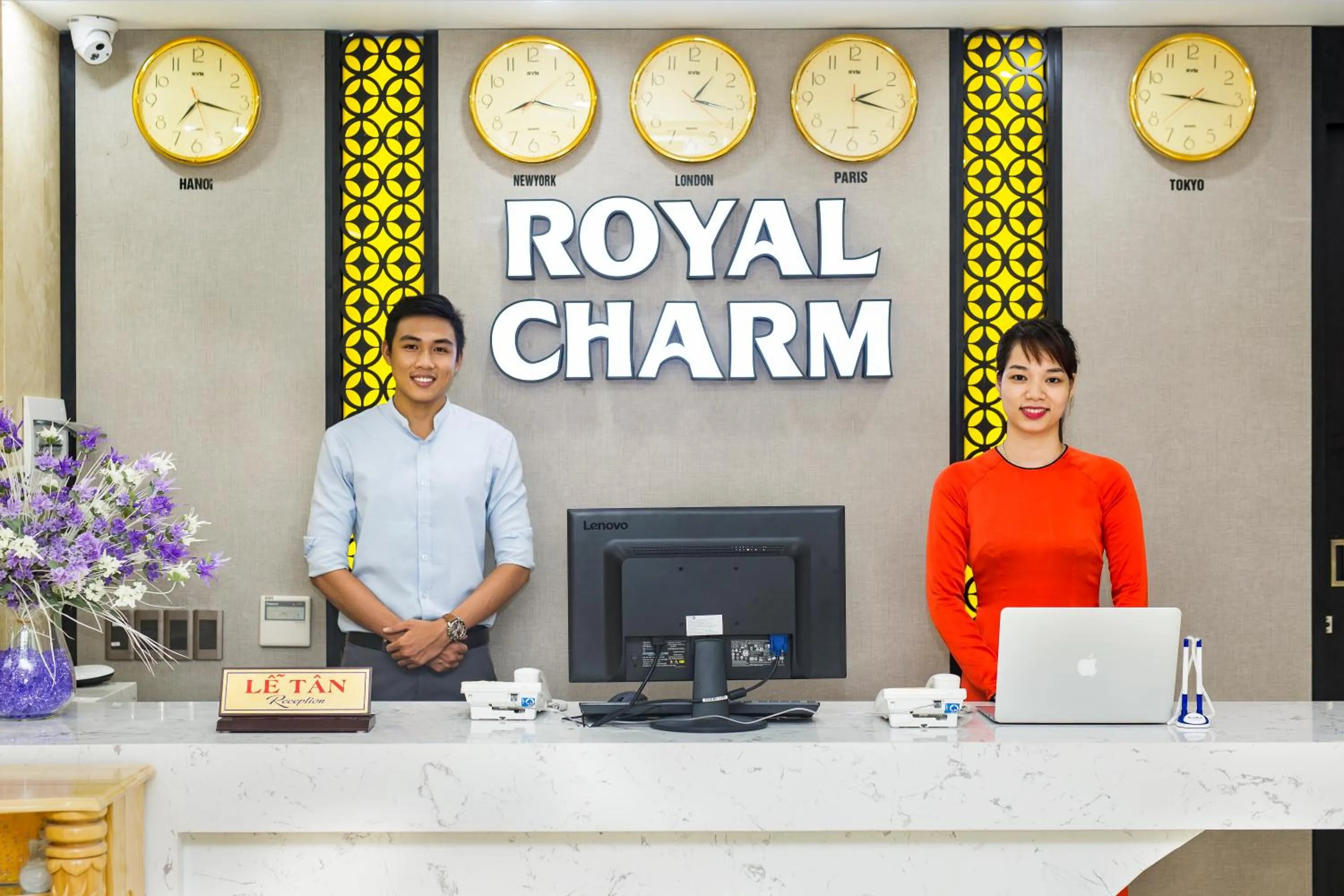 Staff in Royal Charm Hotel