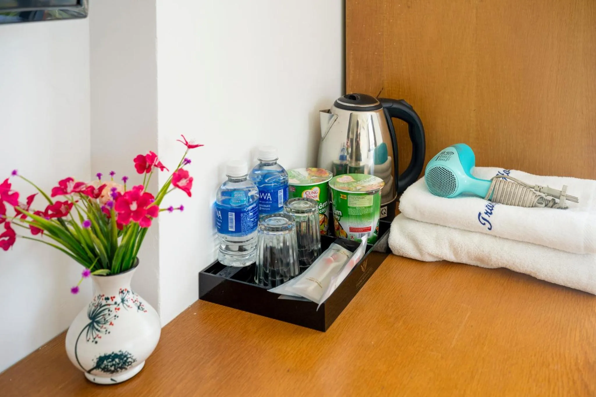 Coffee/tea facilities, Bed in Trang Ngan Hotel by THG