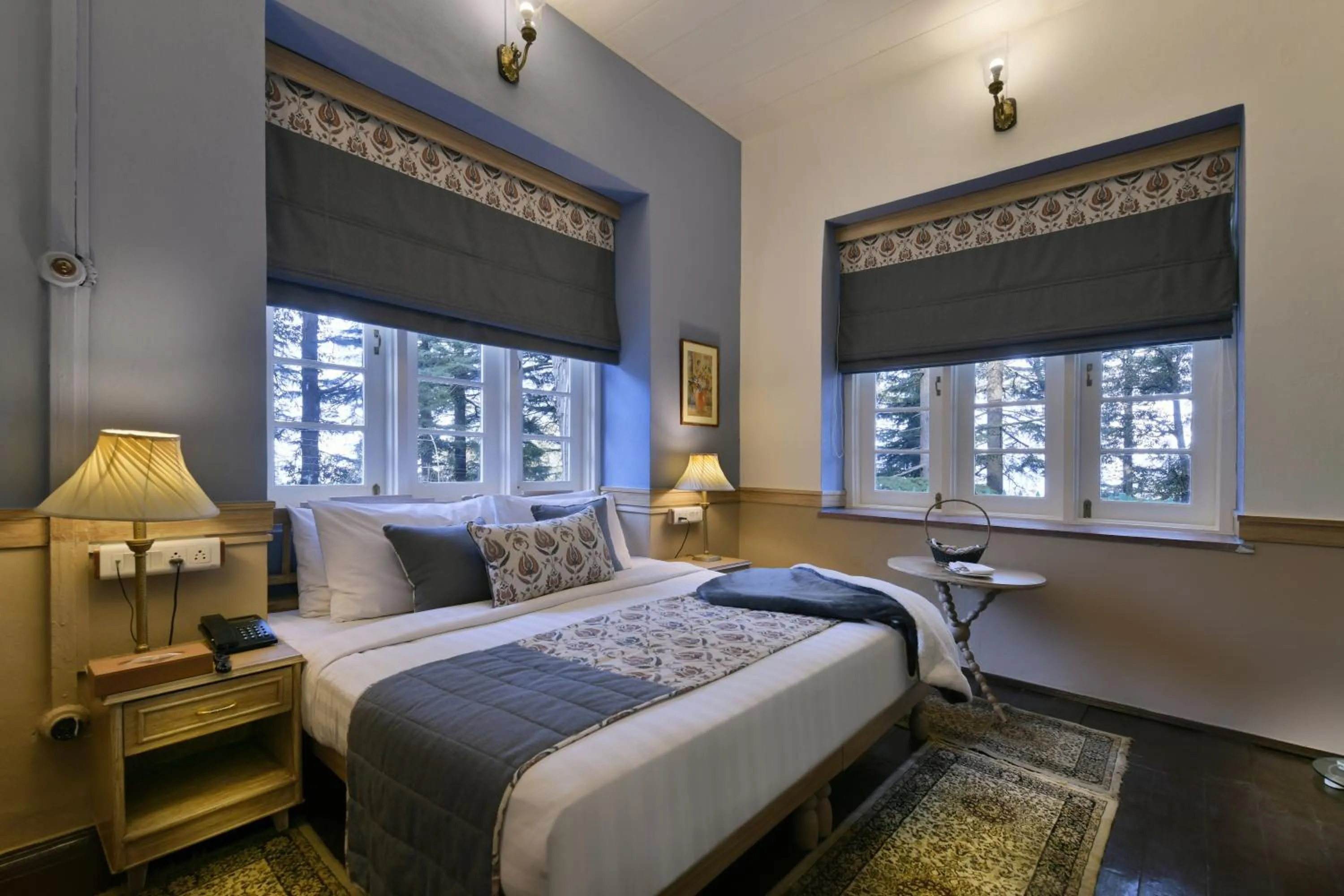 Bedroom, Bed in Brij Villa, Dalhousie - A Colonial Luxury Retreat