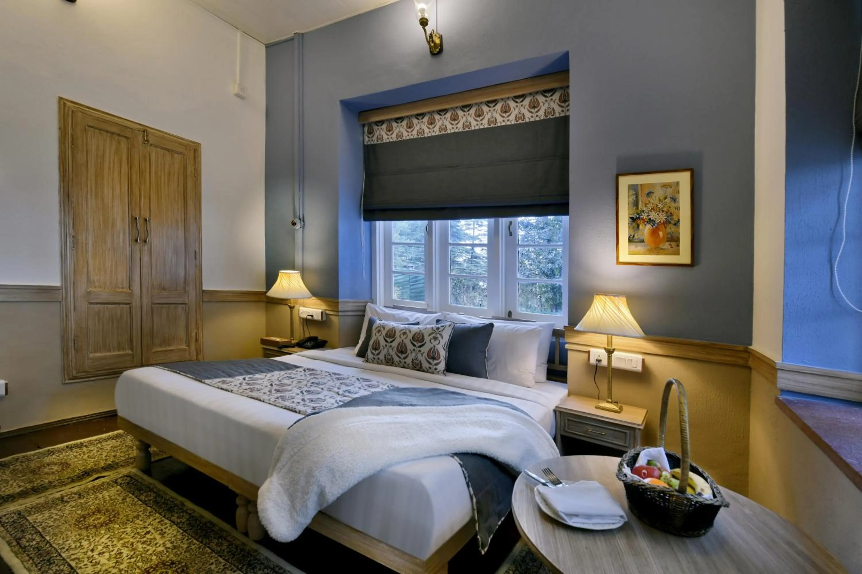 Bedroom, Bed in Brij Villa, Dalhousie - A Colonial Luxury Retreat