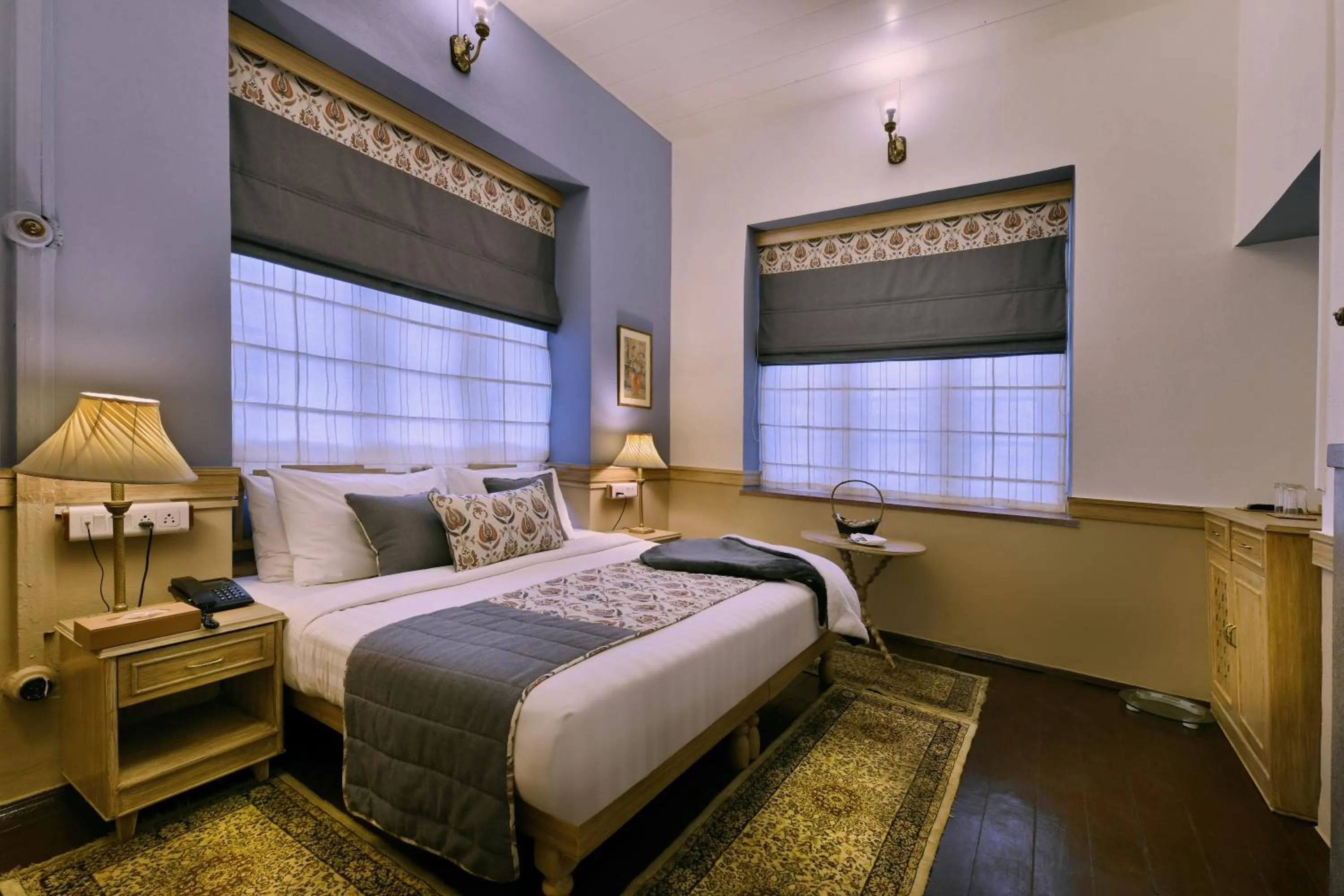 Bedroom, Bed in Brij Villa, Dalhousie - A Colonial Luxury Retreat