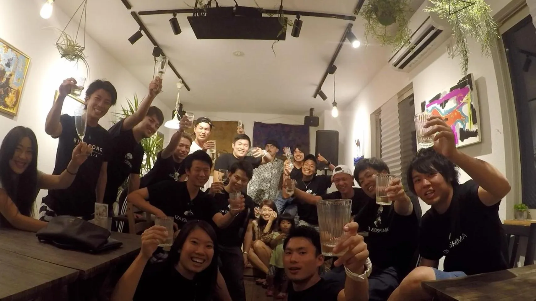 Staff in IZA Enoshima Guest House and Bar