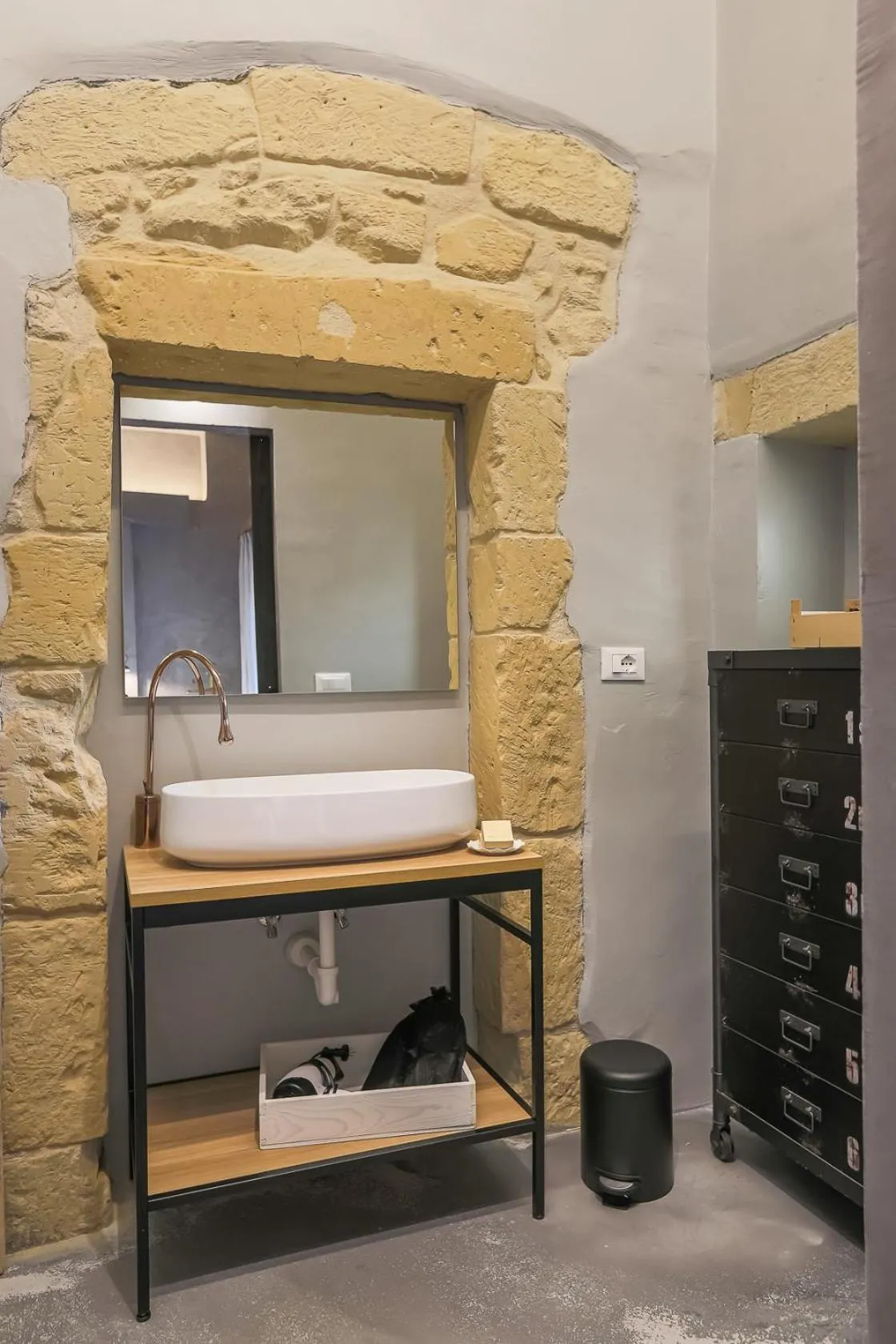 Bathroom, Bed in Palazzo Sant'Anna Lecce
