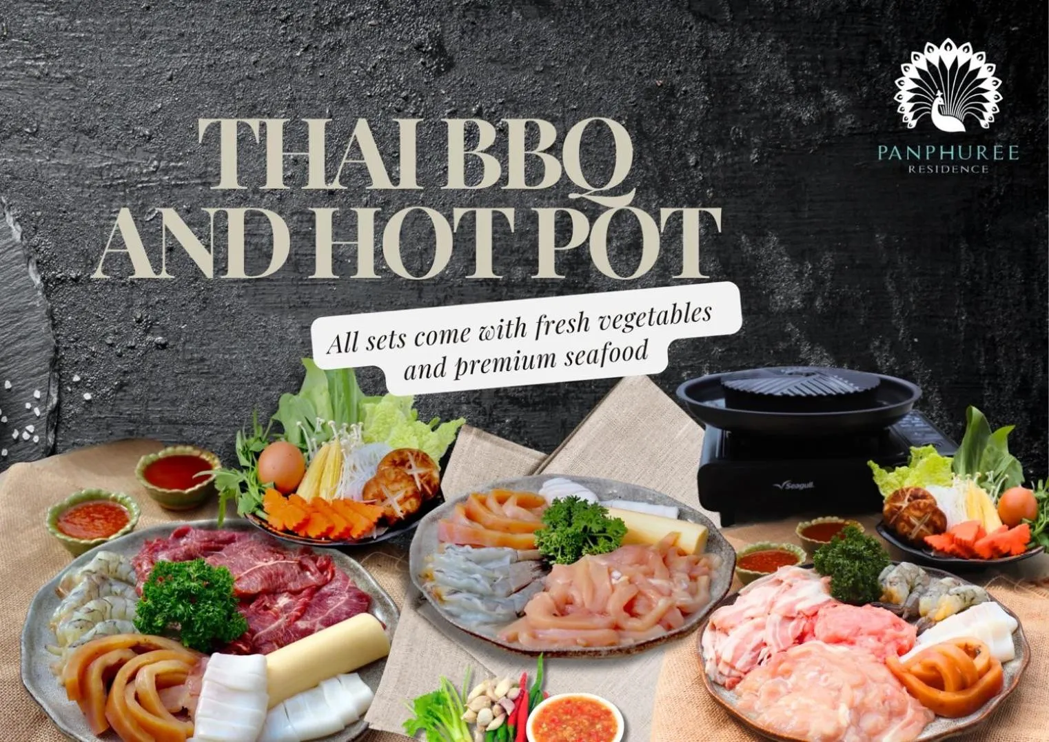 Restaurant/places to eat in Panphuree Residence - SHA Extra Plus