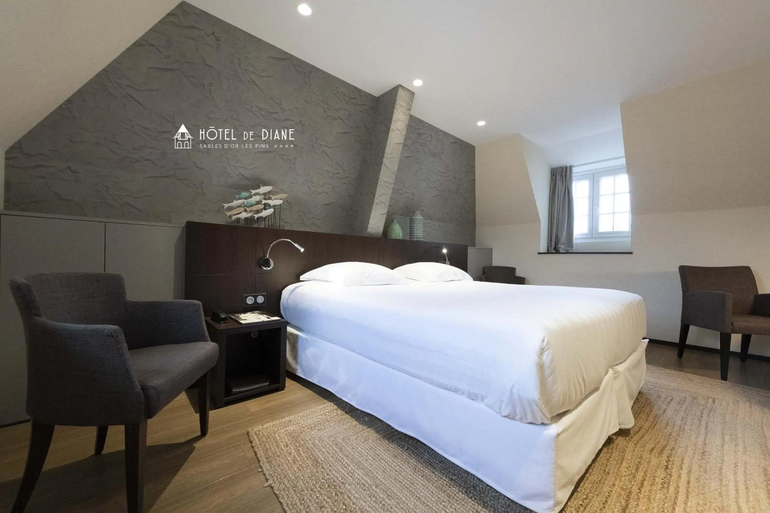 Bed in Hotel De Diane