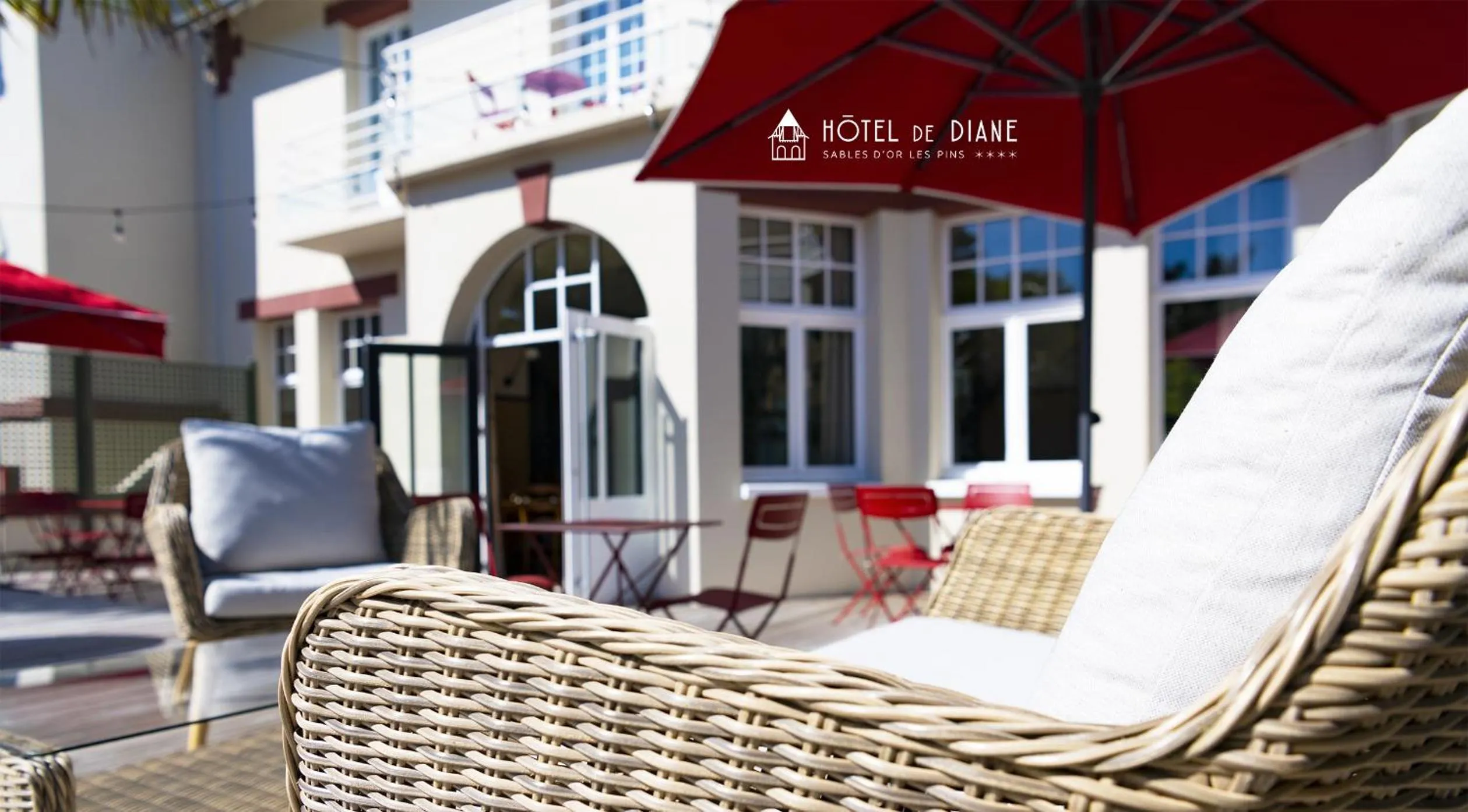 Patio in Hotel De Diane