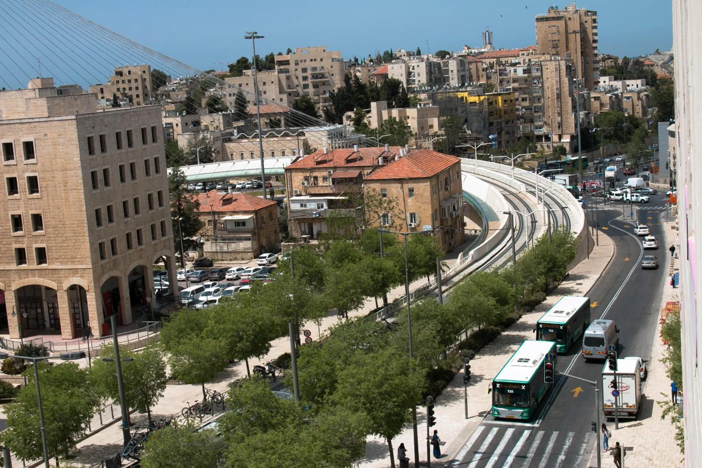 Street view in Jerusalem Gold Hotel