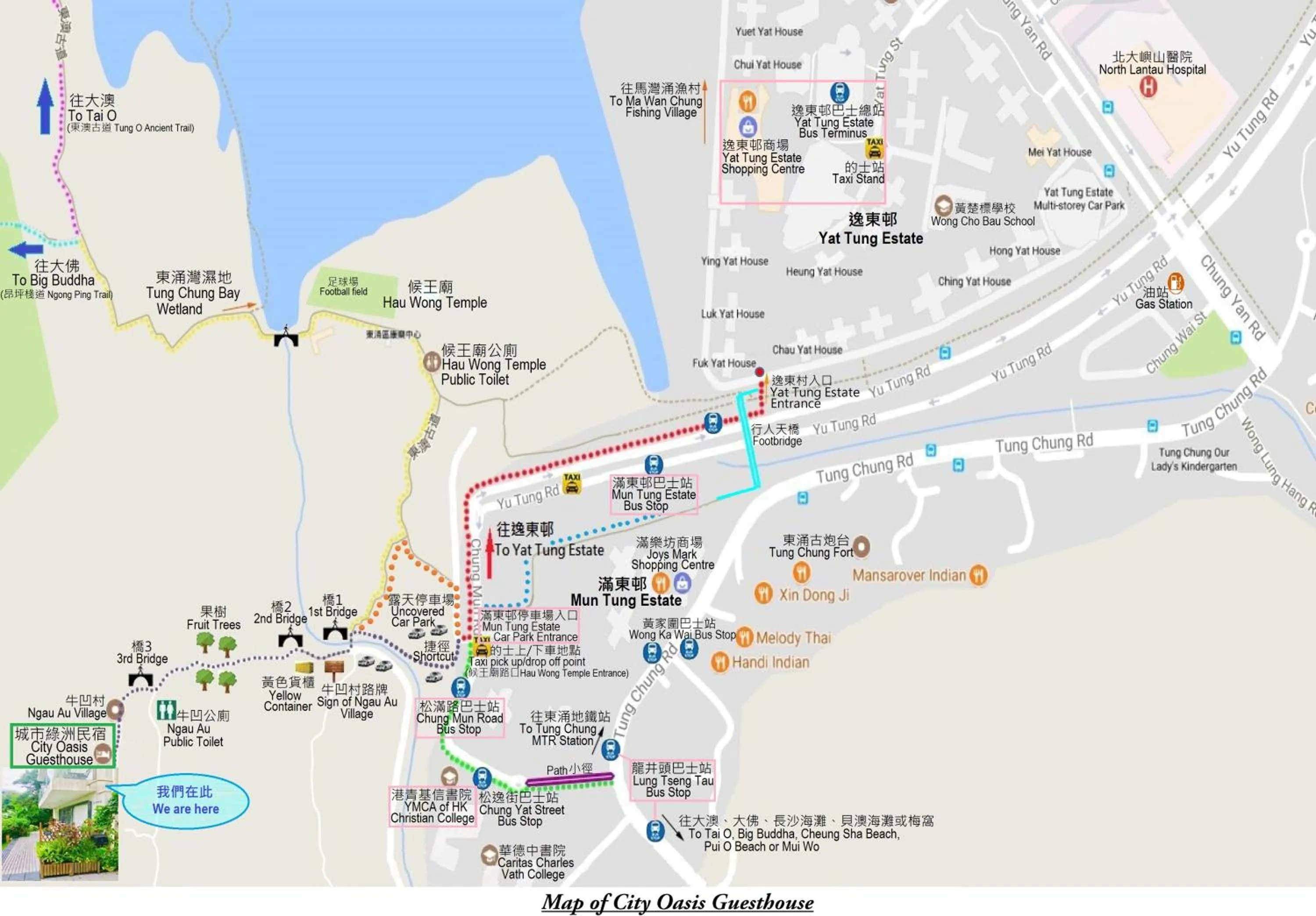 Location in City Oasis Guesthouse