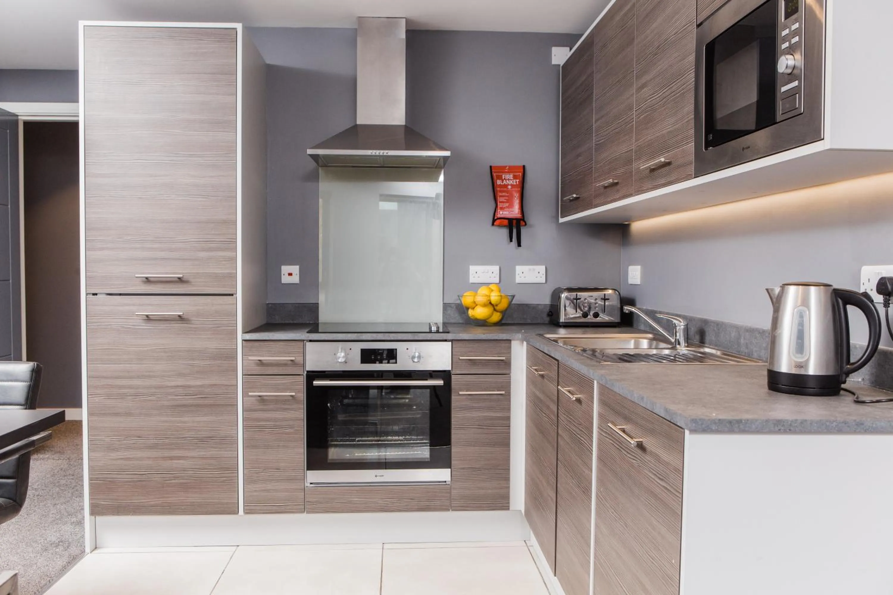 Kitchen or kitchenette in Dream Apartments St Thomas Hall