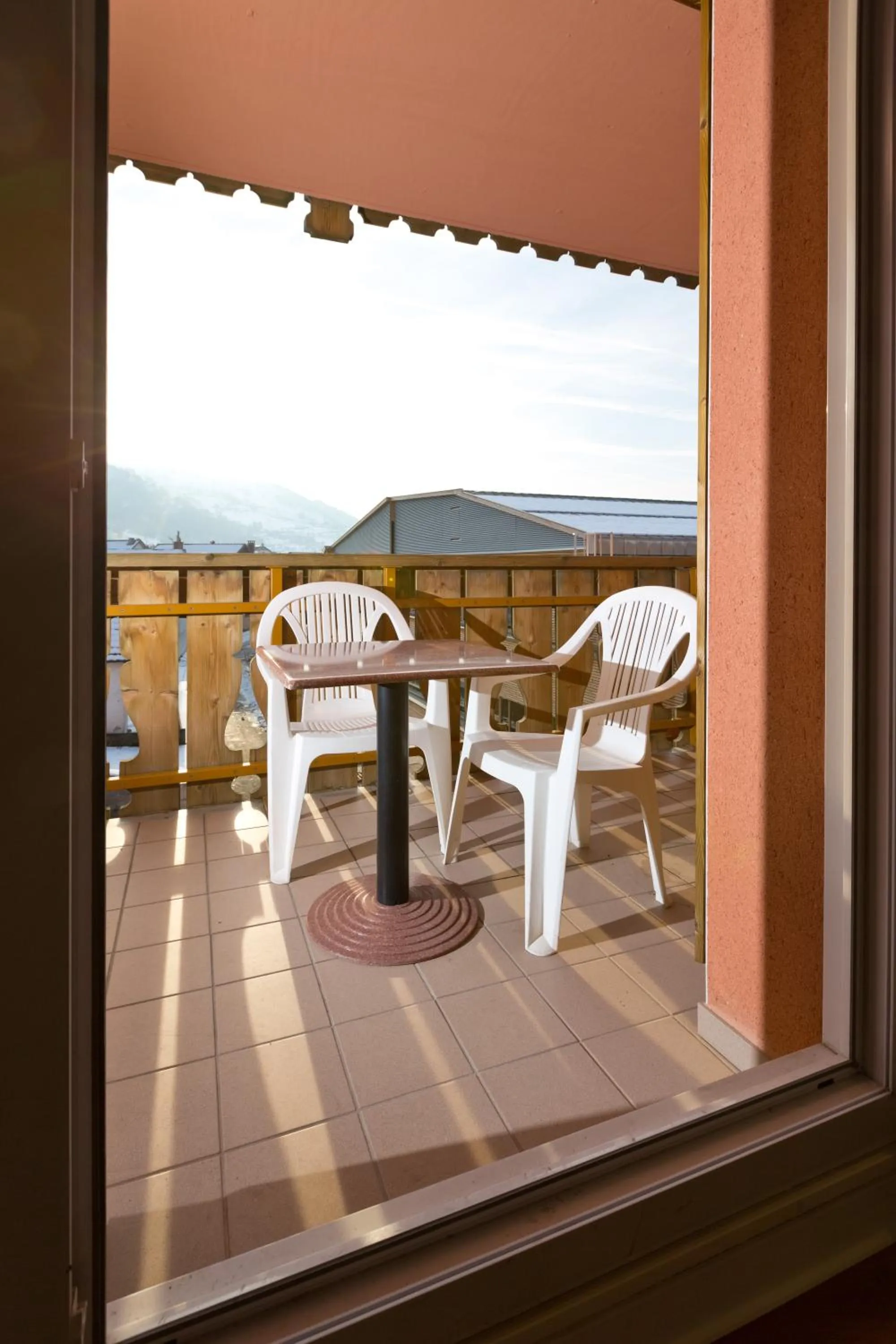 Balcony/Terrace in ibis La Bresse Gérardmer