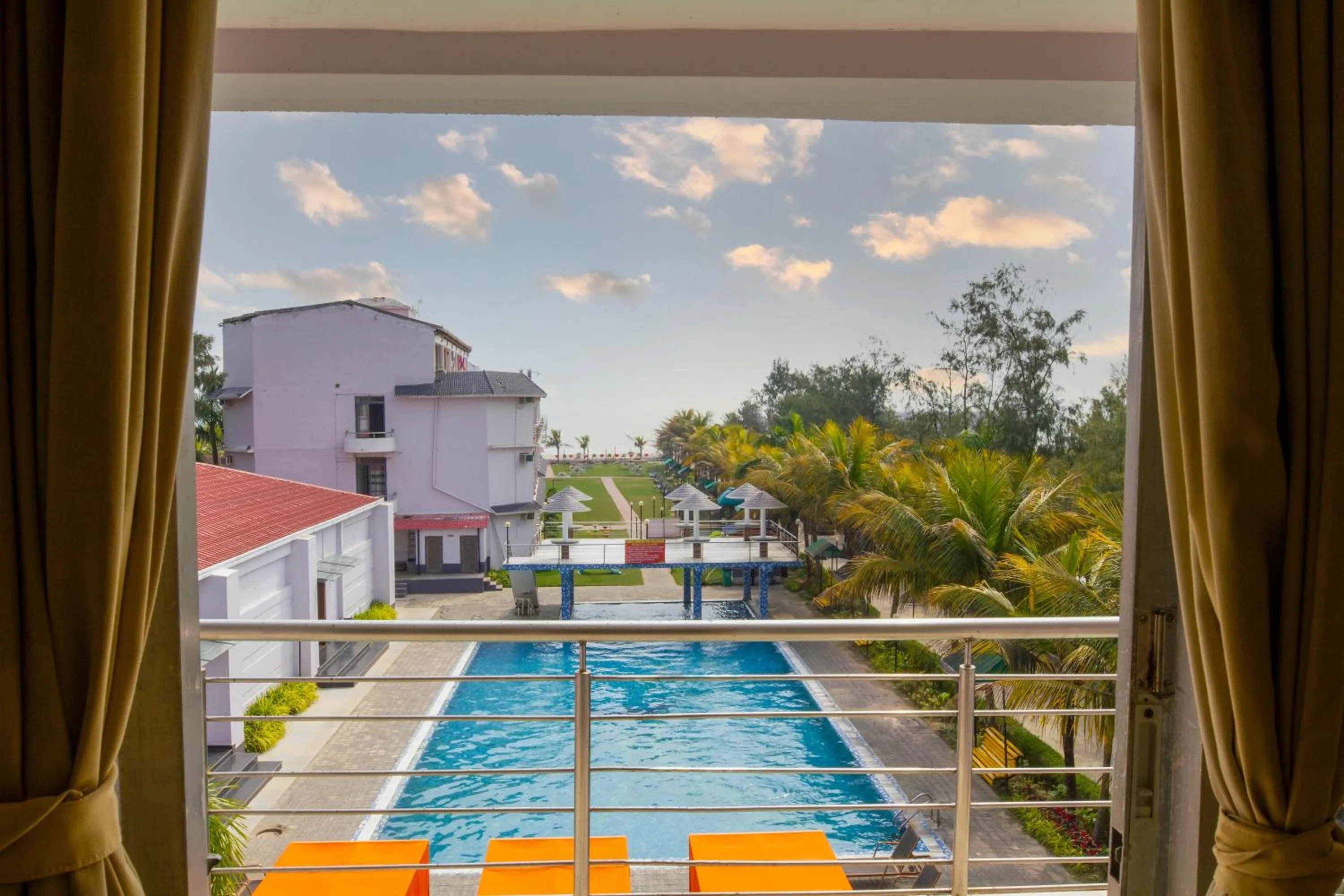 Pool view in Hotel Sonar Bangla Mandarmoni