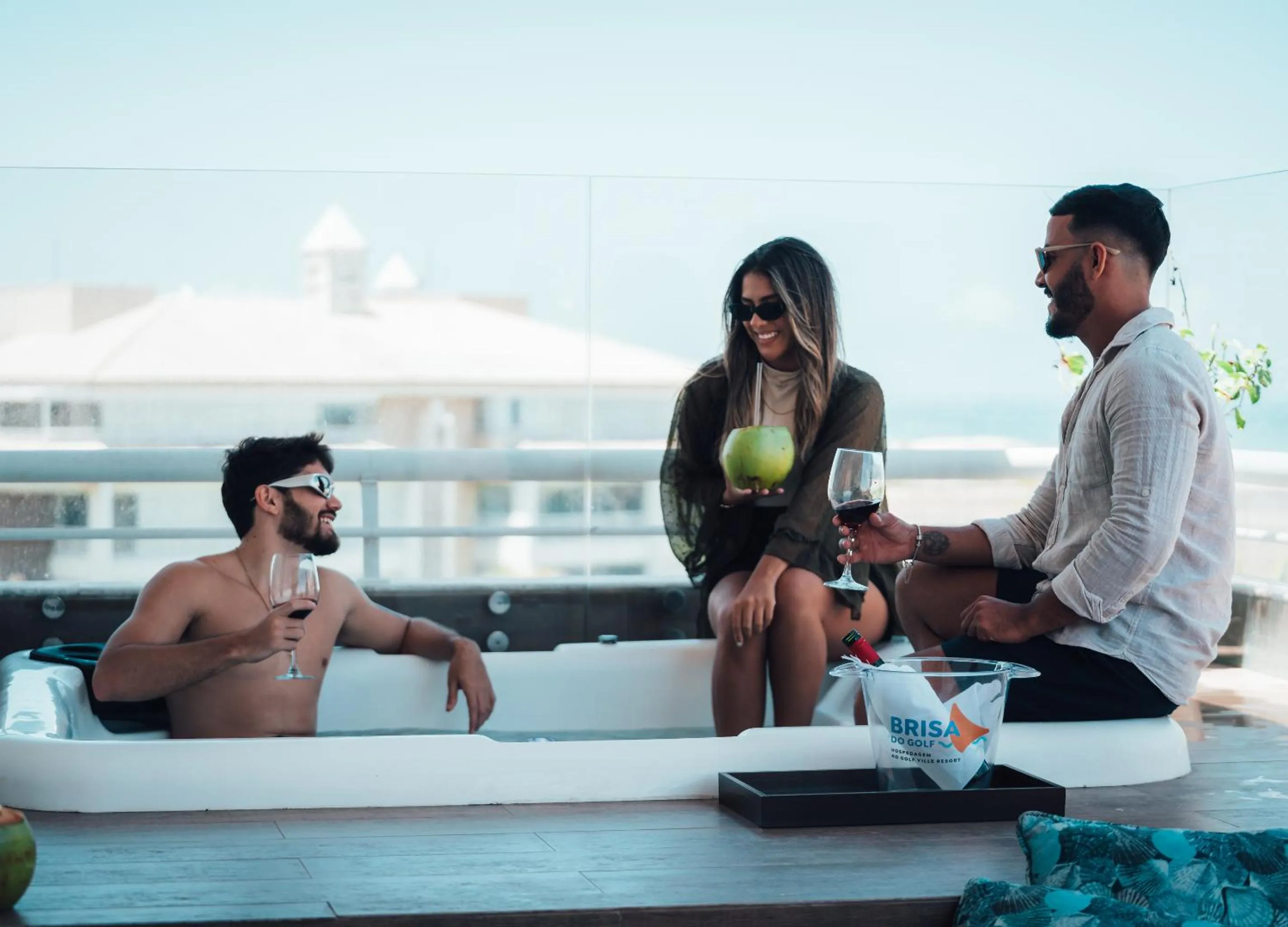 Open Air Bath in Golf Ville Resort Brisa do Golf -Apartamentos e Cobertura