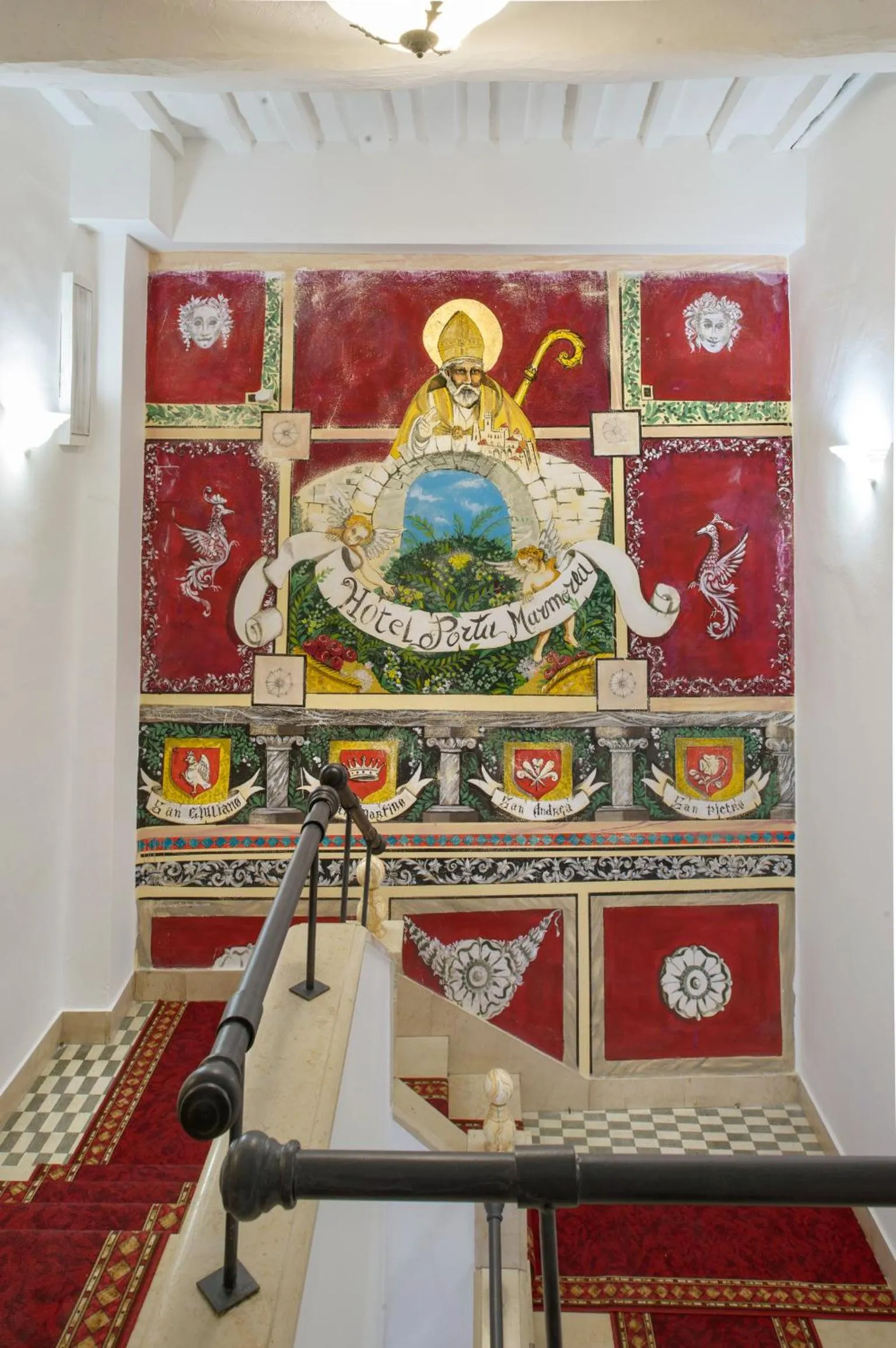 Decorative detail in Hotel Porta Marmorea