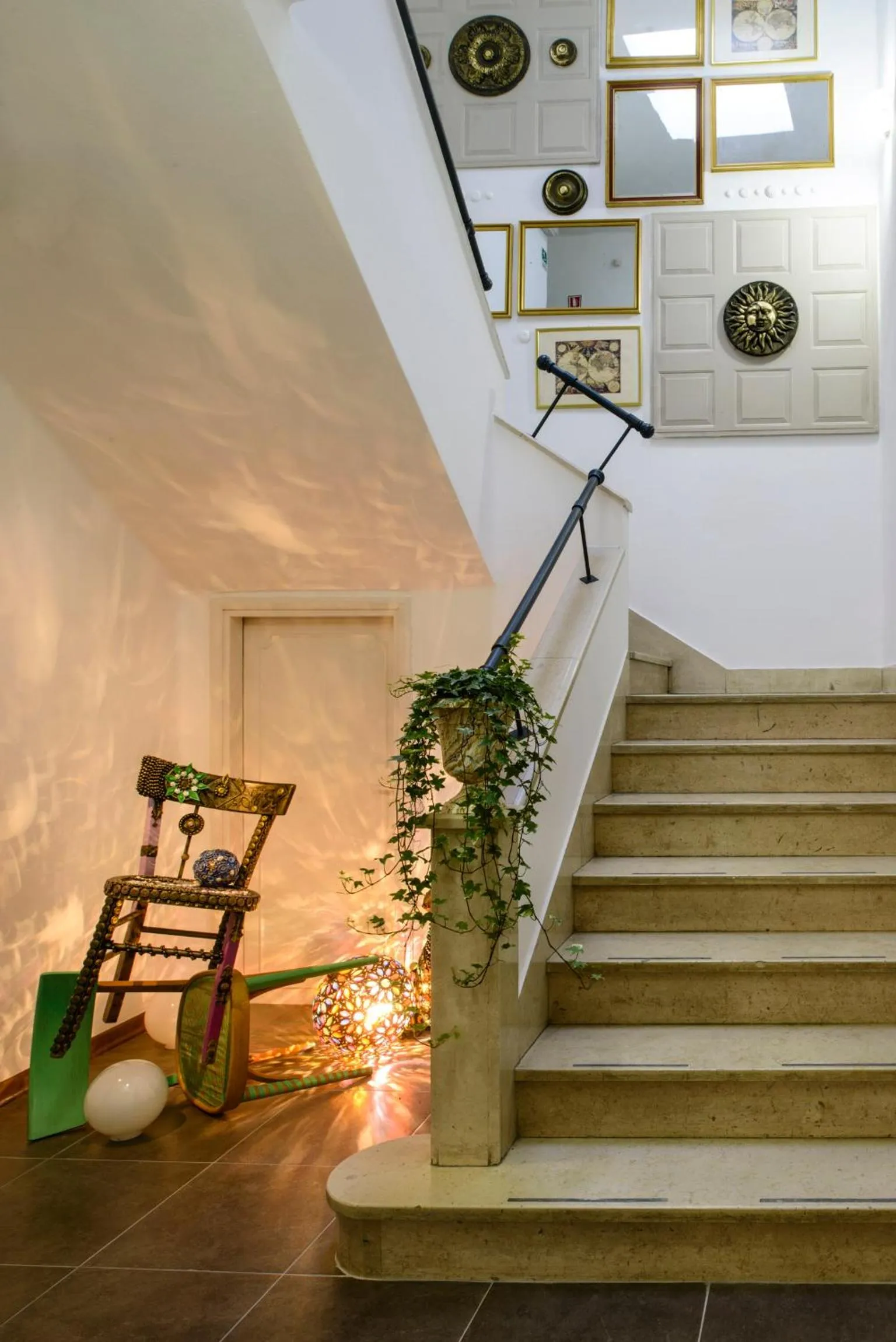 Decorative detail in Hotel Porta Marmorea