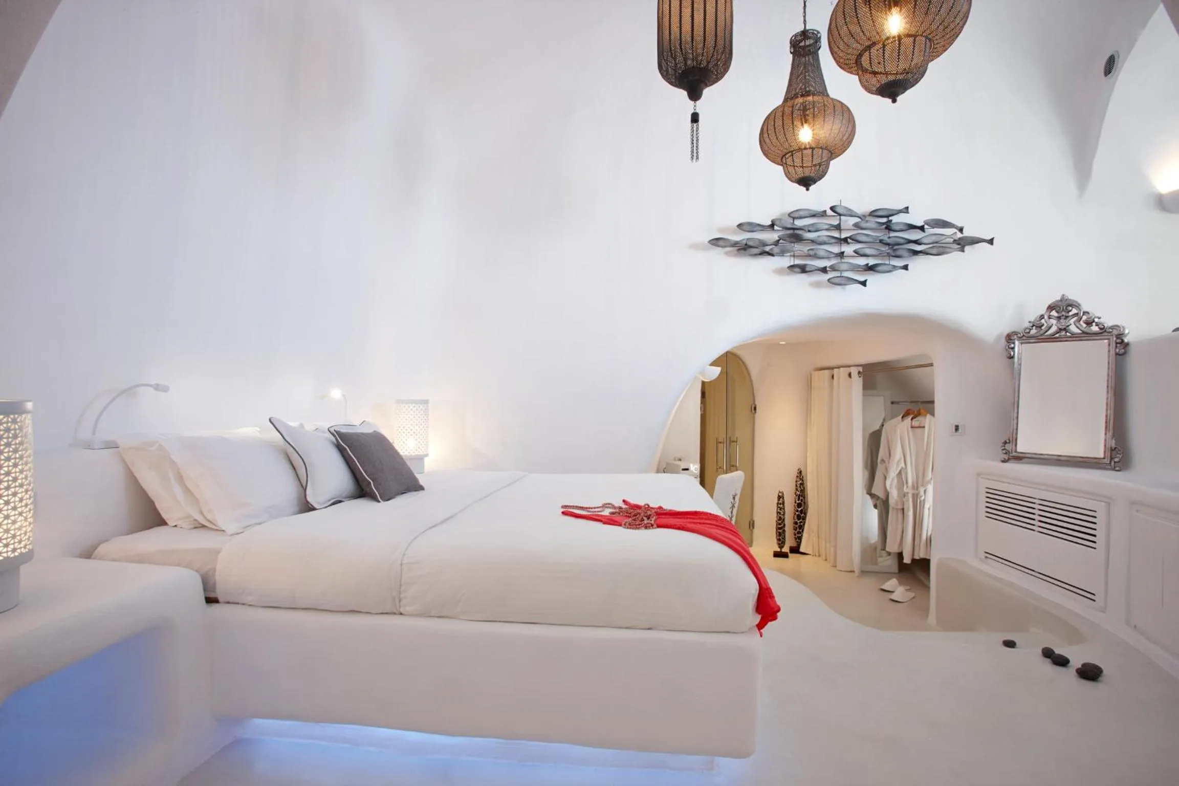 Bed in Dana Villas & Infinity Suites